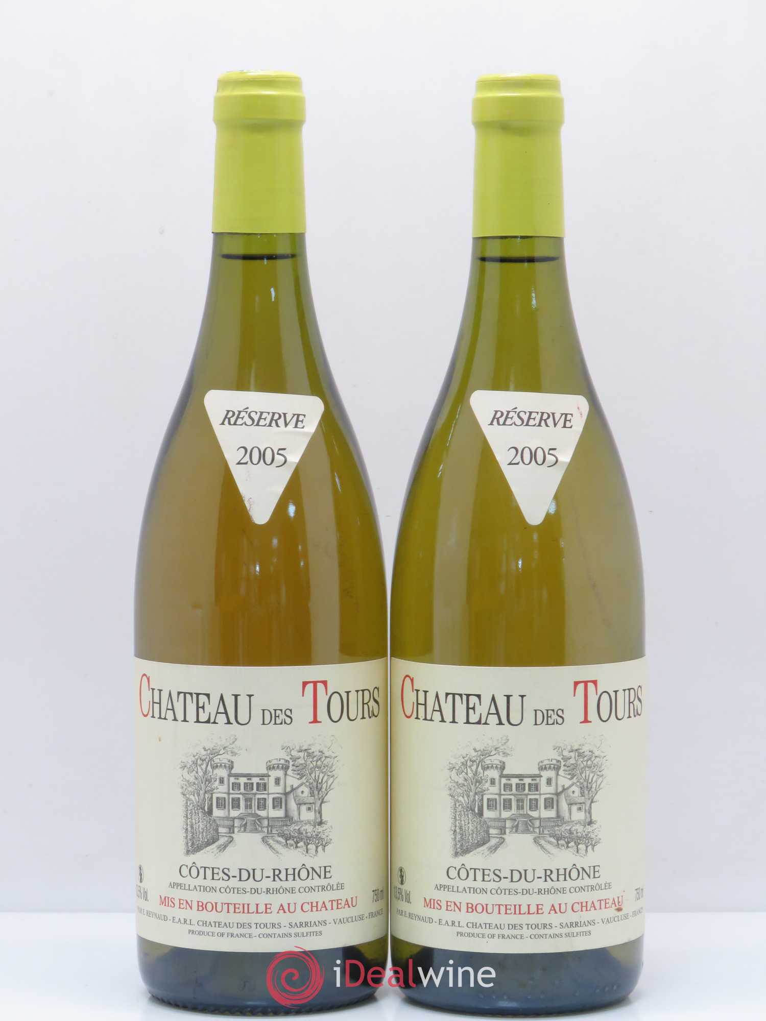 Côtes-du-Rhône Château des Tours Emmanuel Reynaud 2005 - Lot de 2 bouteilles - 0