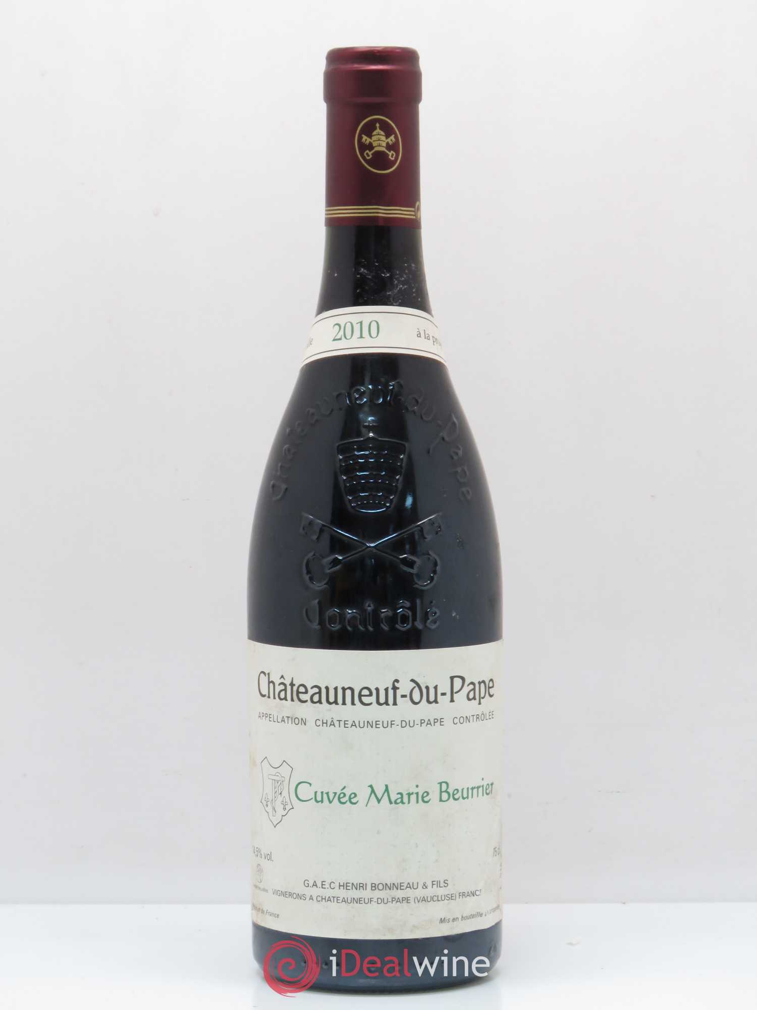 Châteauneuf-du-Pape Marie Beurrier Henri Bonneau & Fils 2010 - Lot de 1 bouteille - 0