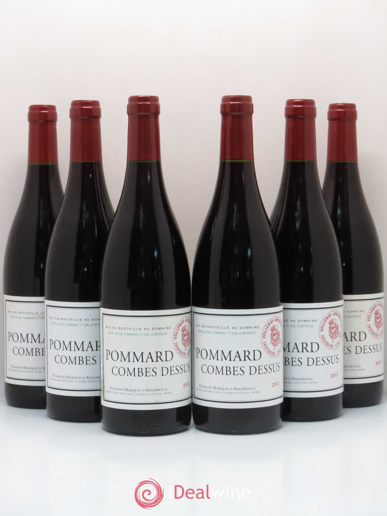 Pommard Combes-Dessus Marquis d'Angerville (Domaine) 2011 - Lot de 6 bouteilles - 0