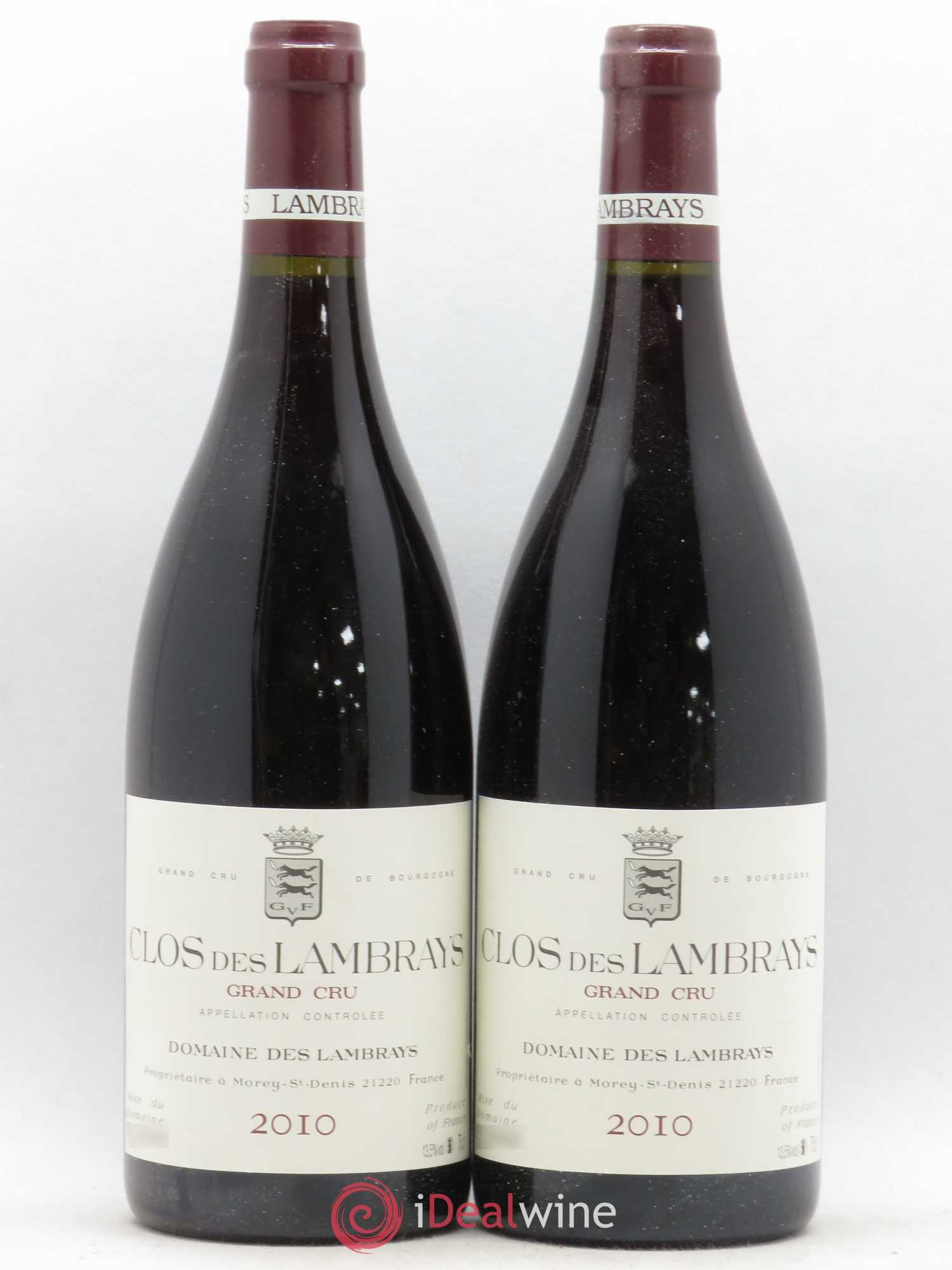 Clos des Lambrays Grand Cru Domaine des Lambrays 2010 - Lot de 2 bouteilles - 0