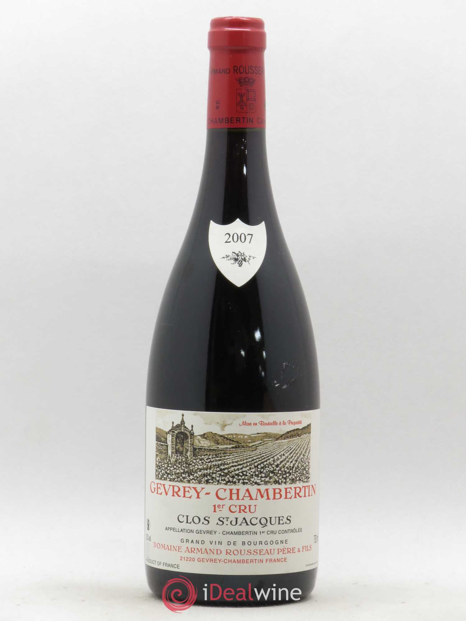 Gevrey-Chambertin 1er Cru Clos Saint-Jacques Armand Rousseau (Domaine) 2007 - Lot de 1 bouteille - 0
