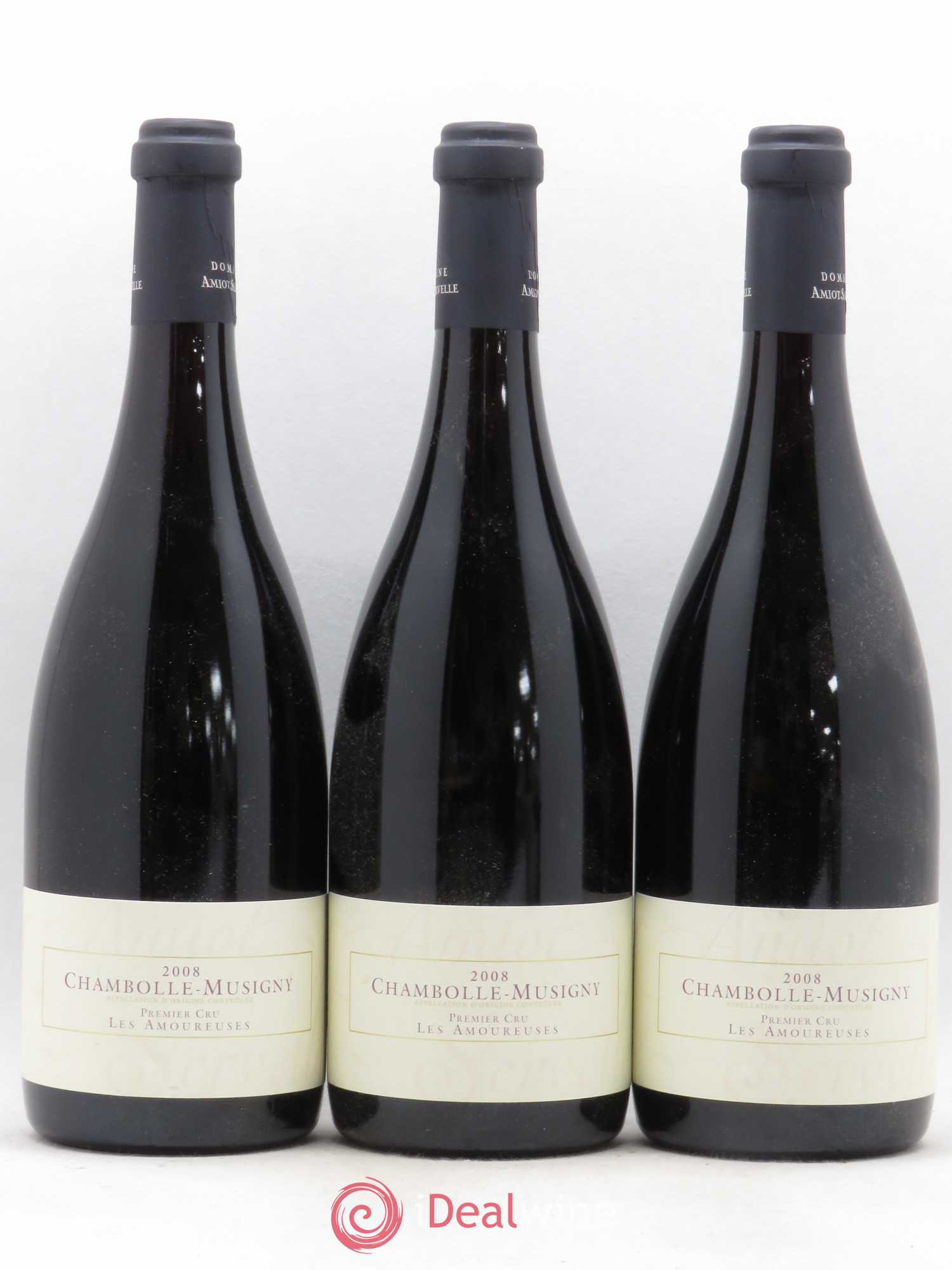 Chambolle-Musigny 1er Cru Les Amoureuses Amiot-Servelle 2008 - Lot de 3 bouteilles - 0