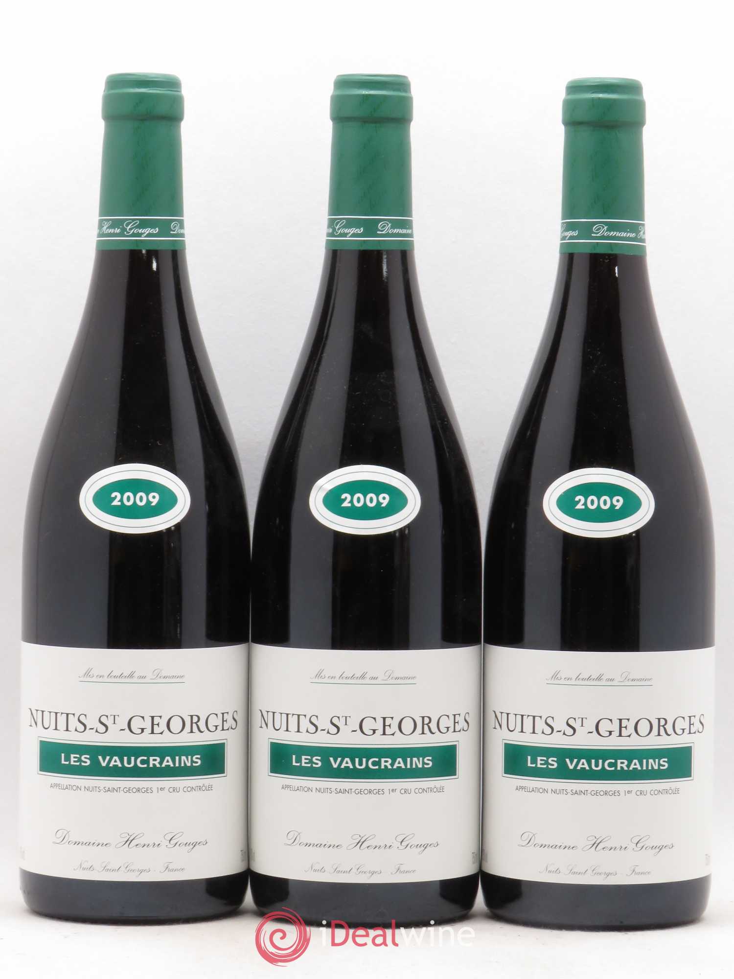 Nuits-Saint-Georges 1er Cru Les Vaucrains Henri Gouges 2009 - Lot de 3 bouteilles - 0