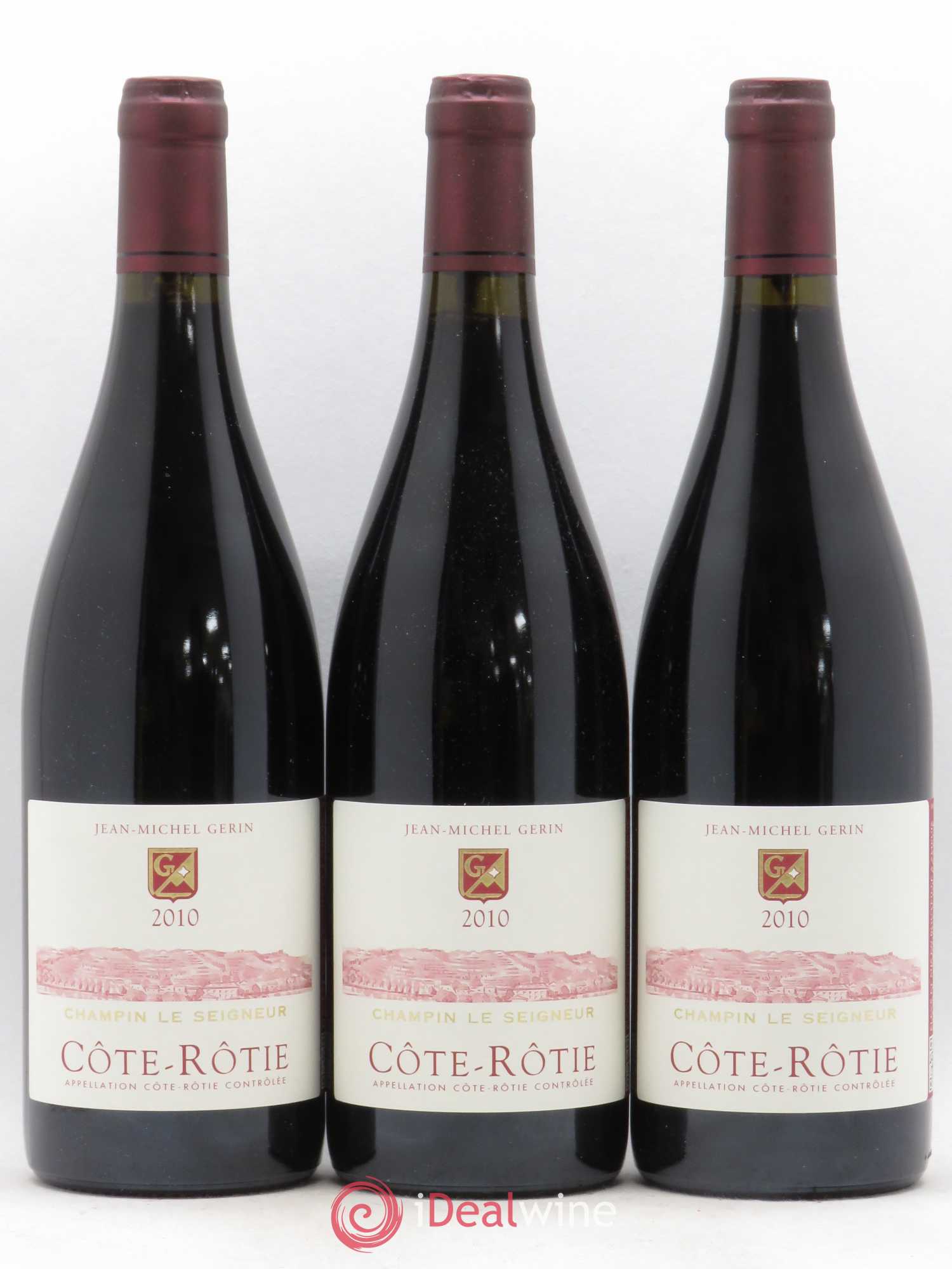 Côte-Rôtie Champin Le Seigneur Jean-Michel Gerin 2010 - Lot de 3 bouteilles - 0