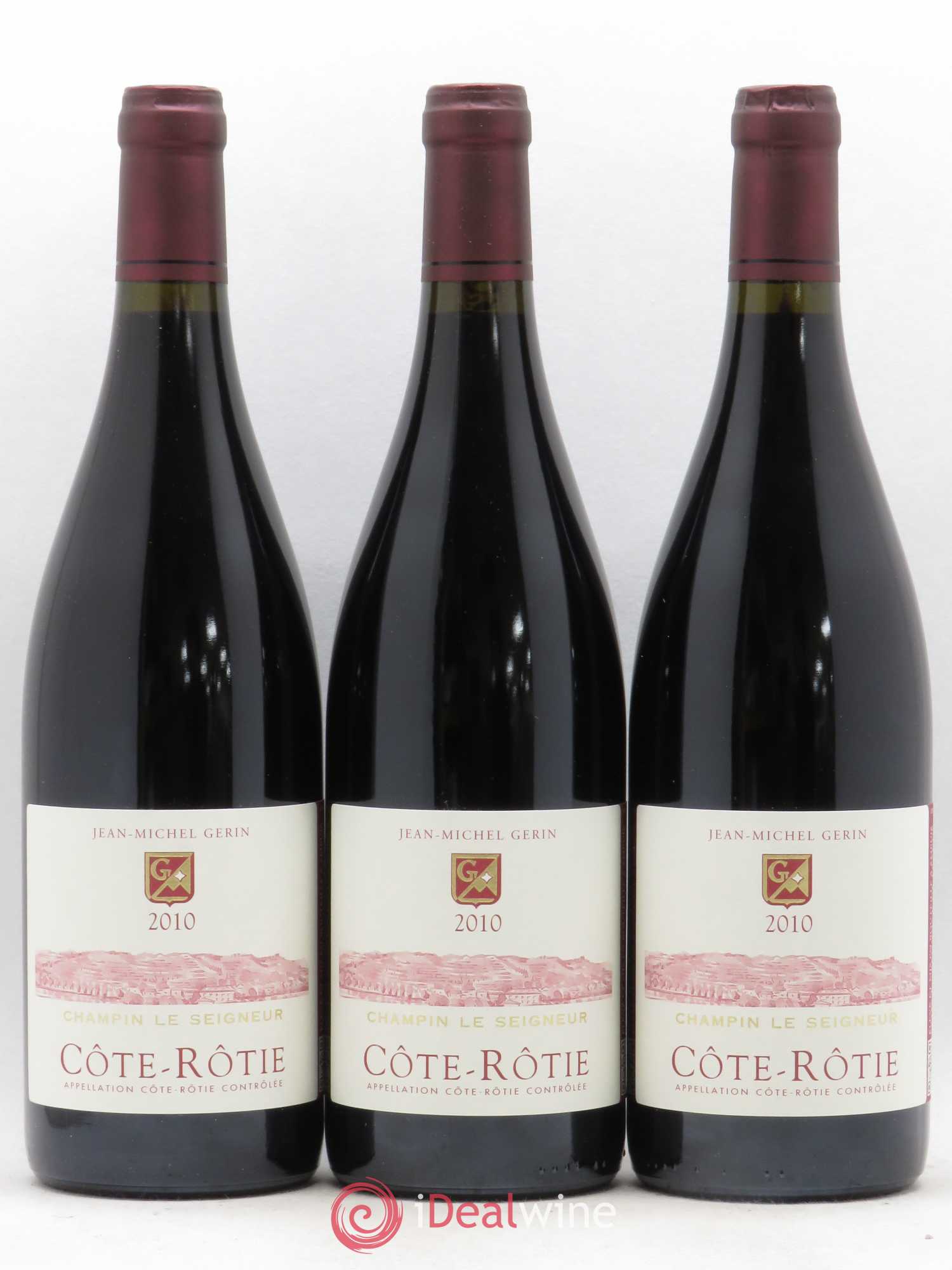 Côte-Rôtie Champin Le Seigneur Jean-Michel Gerin 2010 - Lot de 3 bouteilles - 0