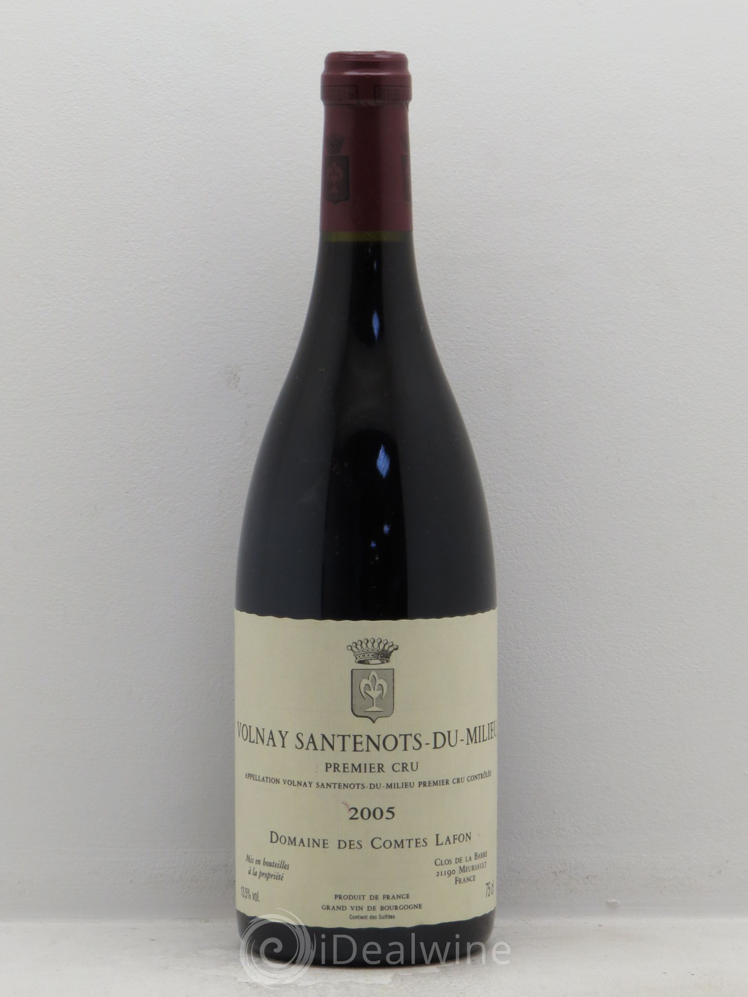 Volnay 1er Cru Santenots du Milieu Comtes Lafon (Domaine des) 2005 - Lot de 1 bouteille - 0