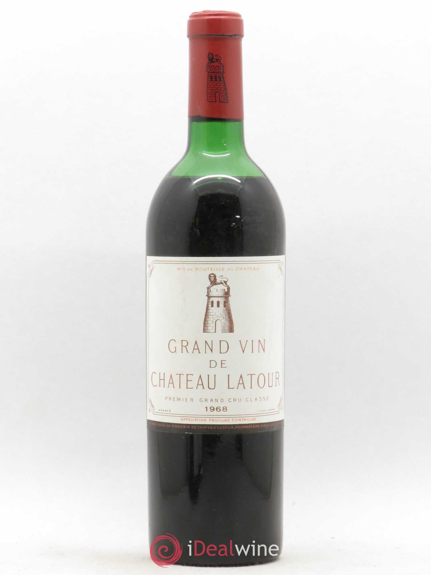 Château Latour 1er Grand Cru Classé 1968 - Lot de 1 bouteille - 0