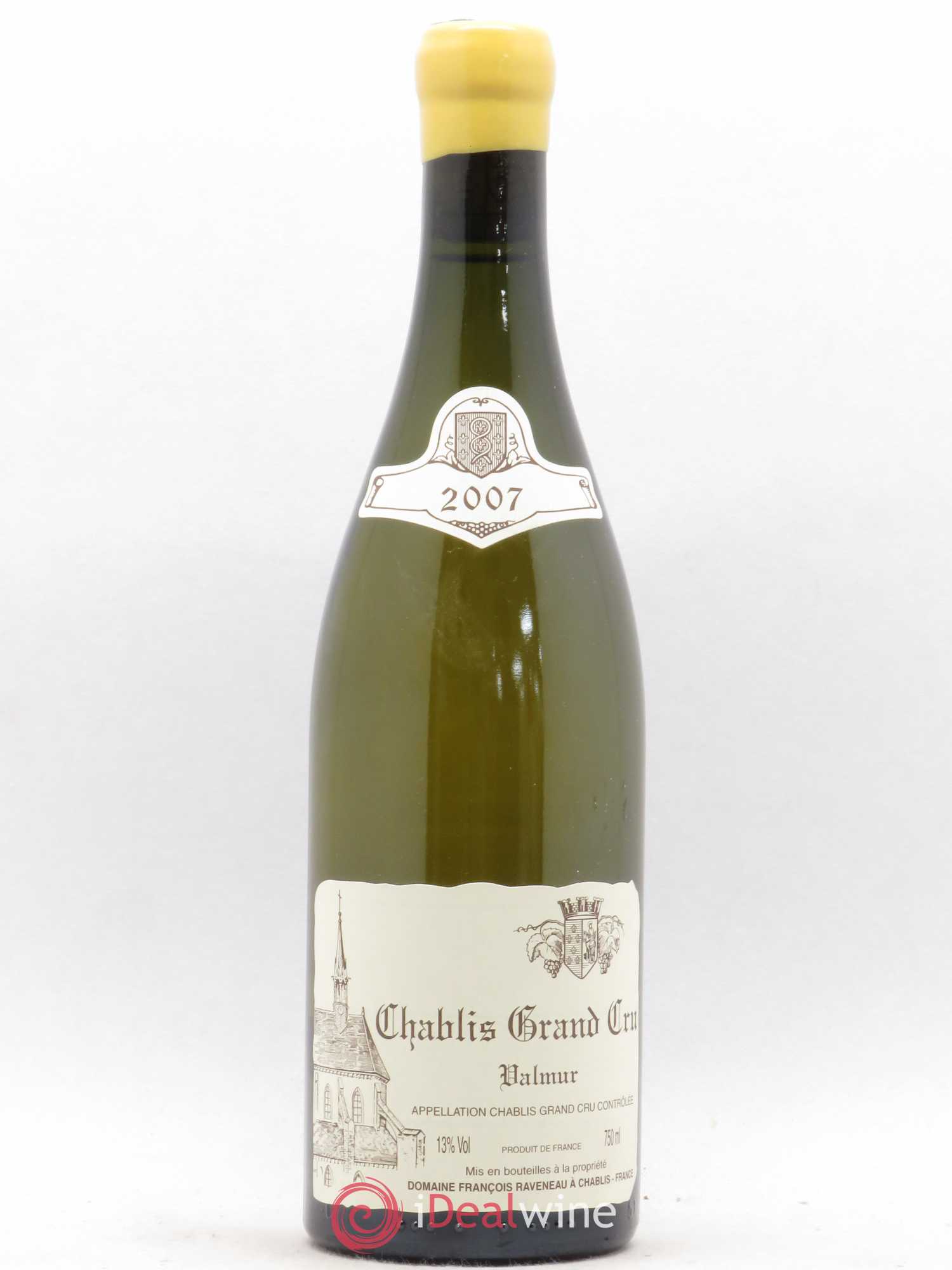 Chablis Grand Cru Valmur Raveneau (Domaine) 2007 - Lot de 1 bouteille - 0