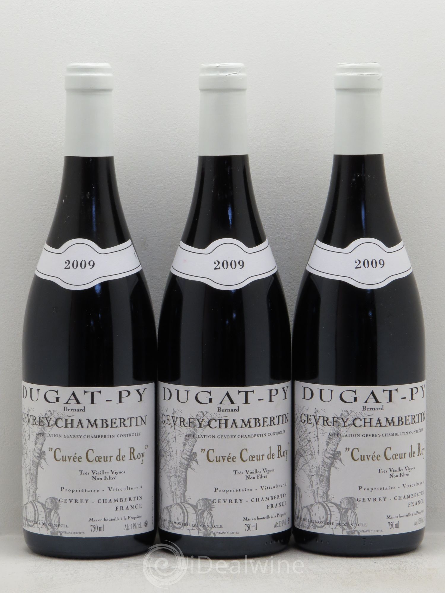Gevrey-Chambertin Coeur de Roy Très Vieilles Vignes Dugat-Py 2009 - Lot de 3 bouteilles - 0