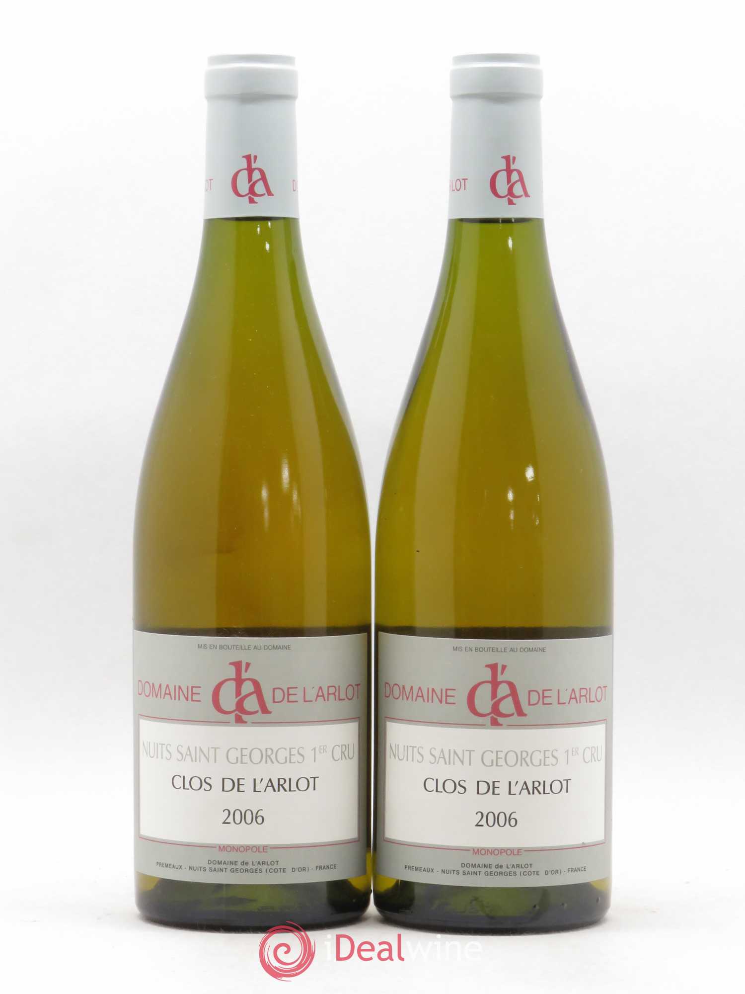 Nuits-Saint-Georges 1er Cru Clos de l'Arlot Domaine de l'Arlot 2006 - Lot de 2 bouteilles - 0