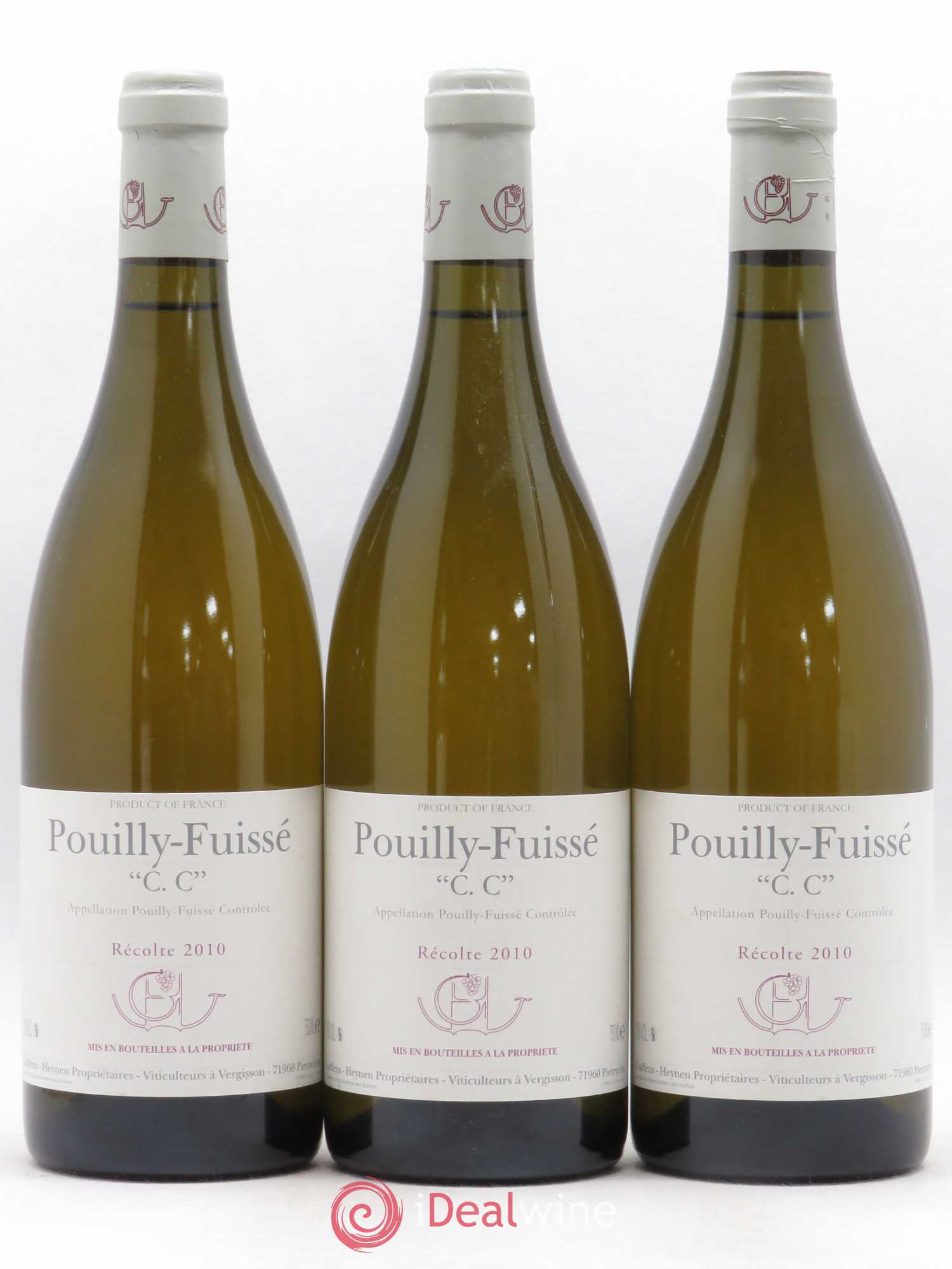 Pouilly-Fuissé C.C. Guffens-Heynen 2010 - Lot de 3 bouteilles - 0