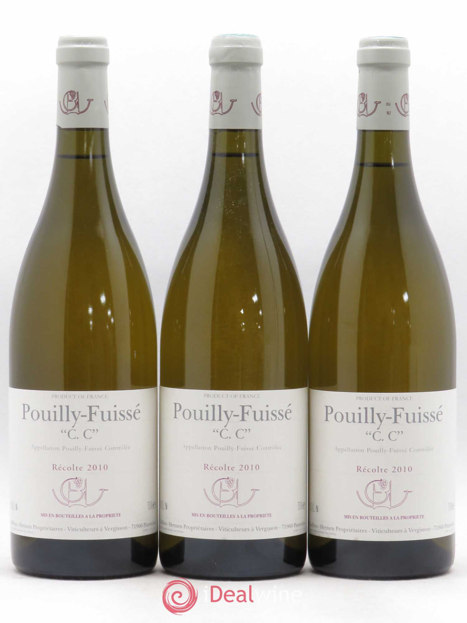 Pouilly-Fuissé C.C. Guffens-Heynen 2010 - Lot de 3 bouteilles - 0