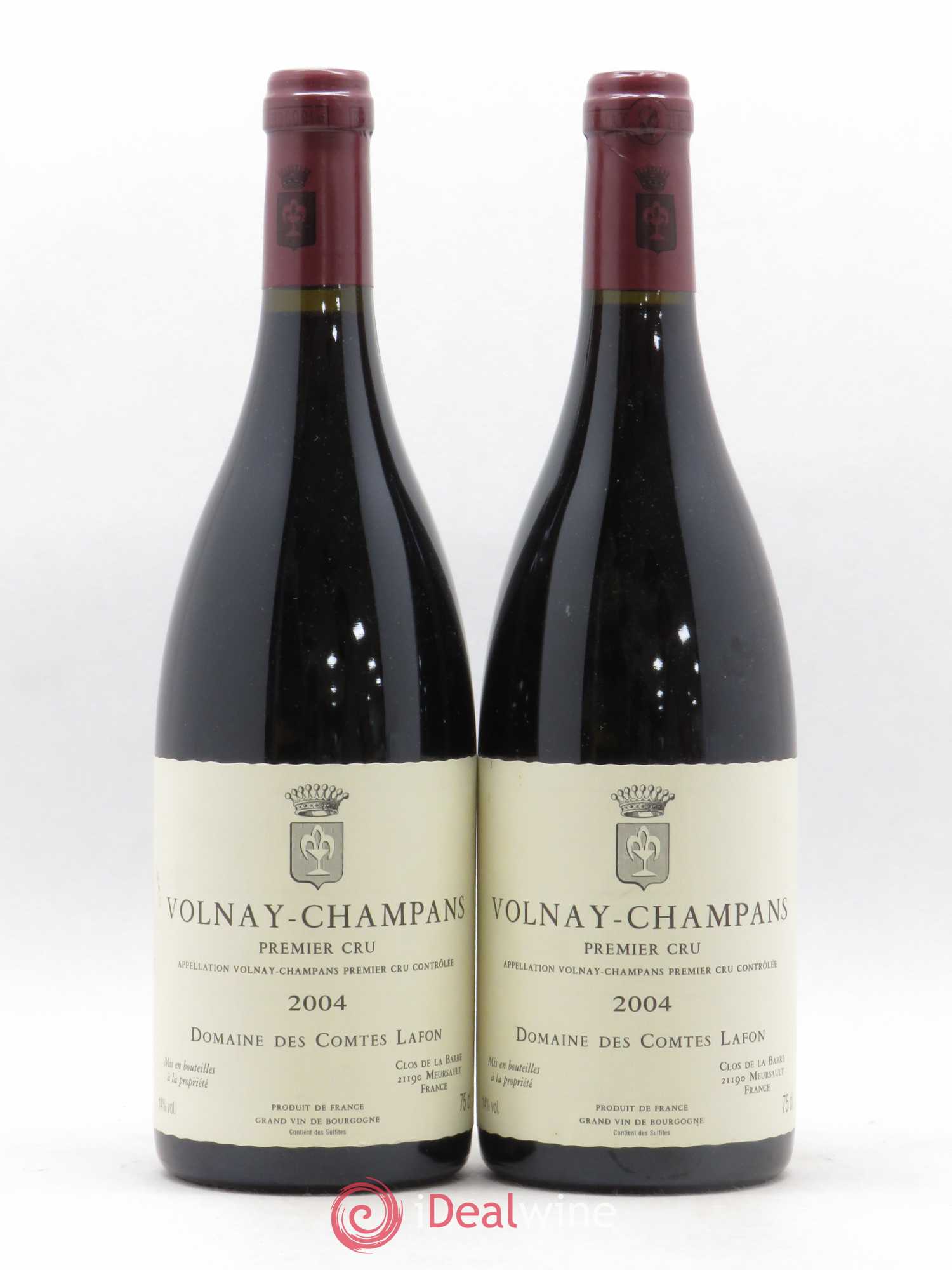 Volnay 1er Cru Champans Comtes Lafon (Domaine des) 2004 - Lot de 2 bouteilles - 0