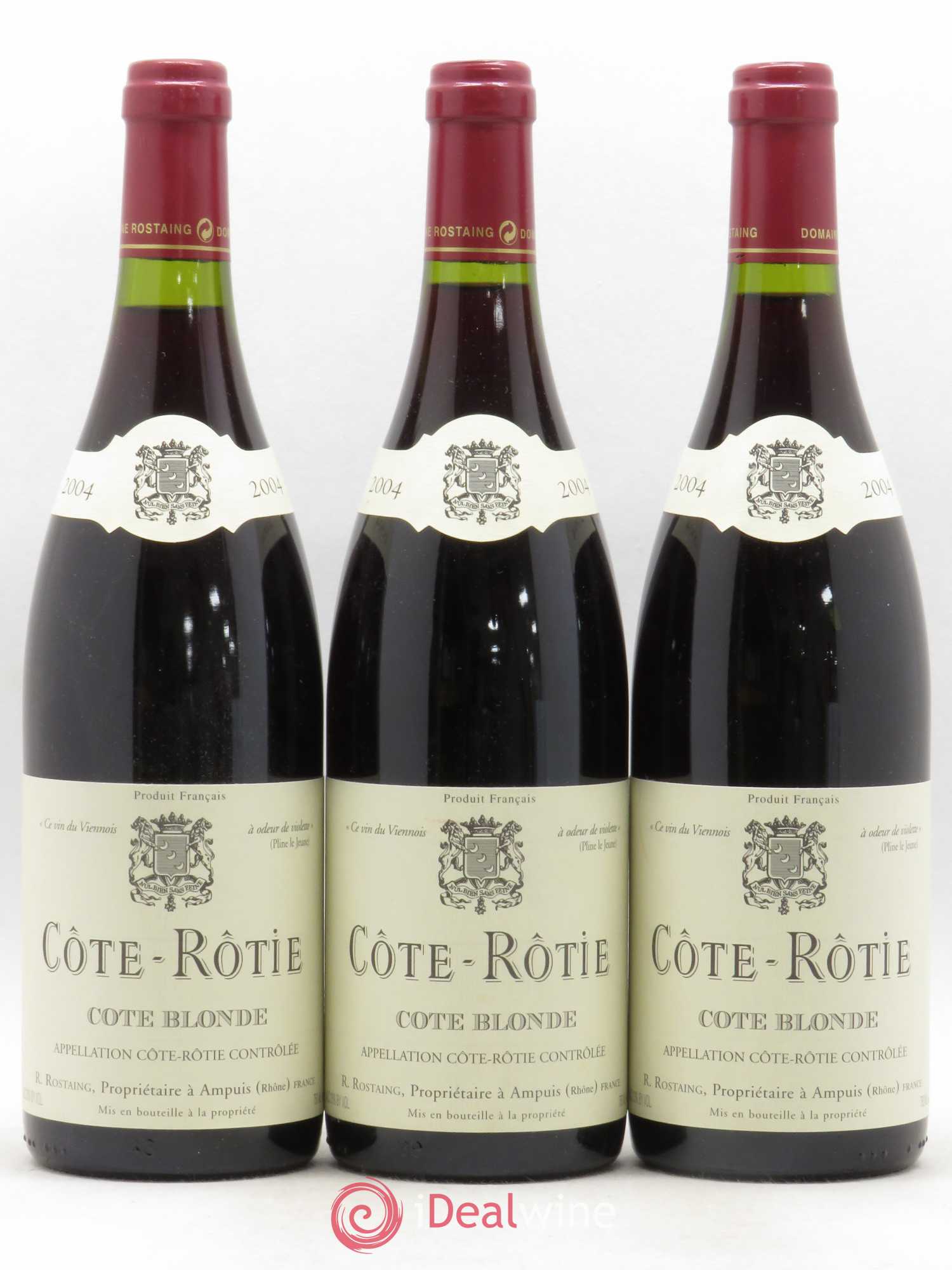 Côte-Rôtie Côte Blonde René Rostaing 2004 - Posten von 3 Flaschen - 0