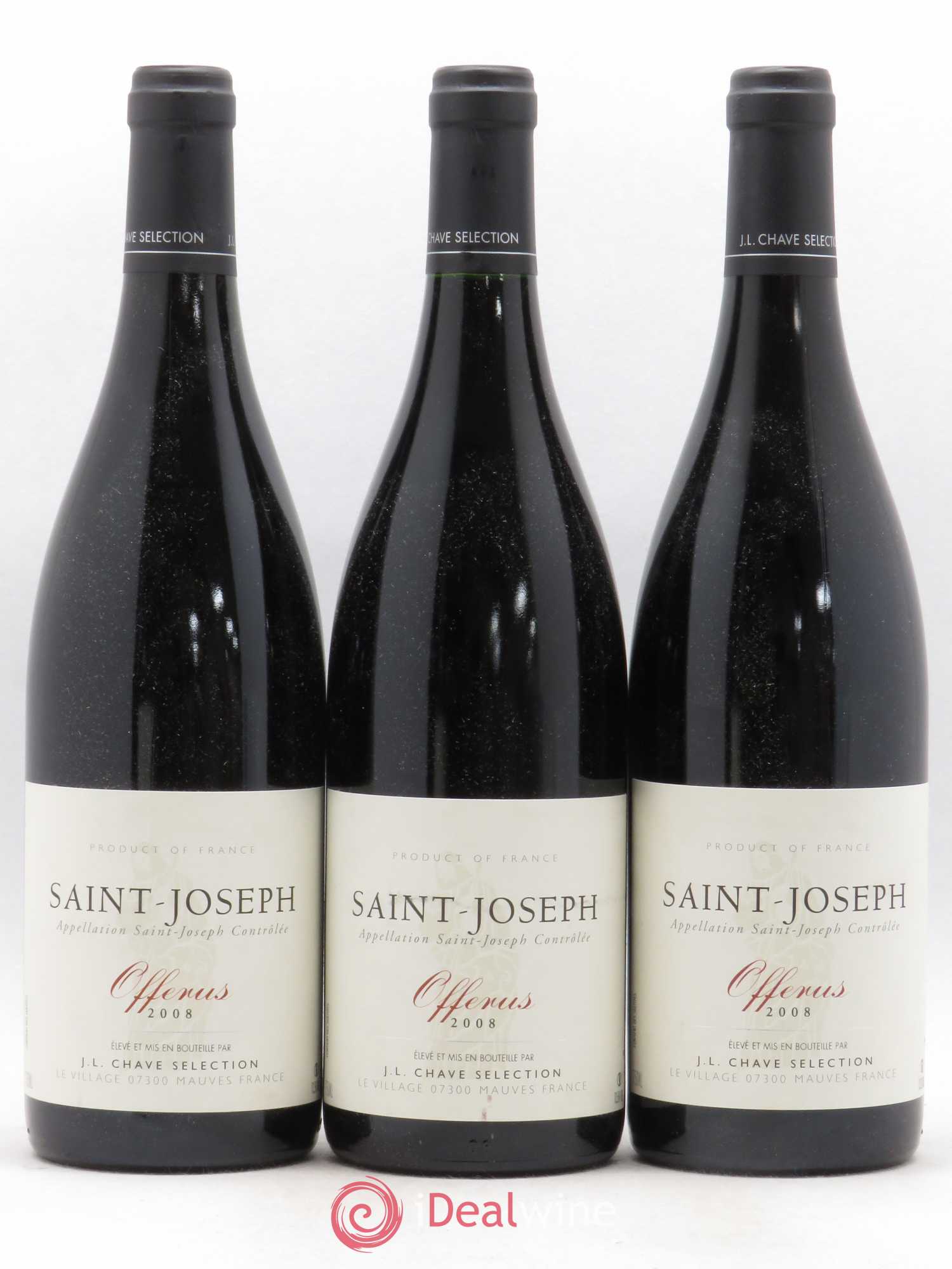 Saint-Joseph Offerus J-L. Chave Sélection 2008 - Lot de 3 bouteilles - 0