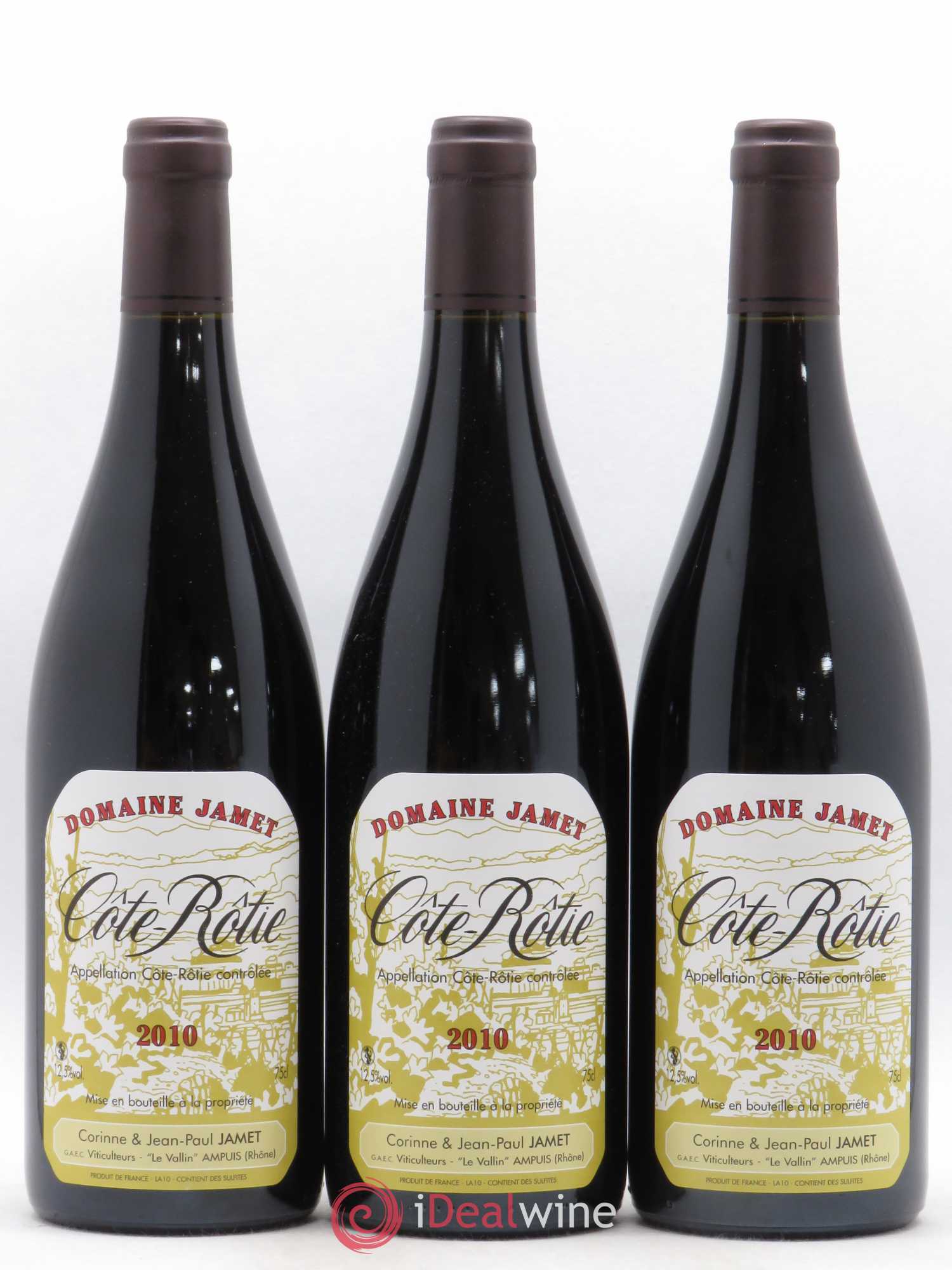 Côte-Rôtie Jamet (Domaine) 2010 - Lot de 3 bouteilles - 0