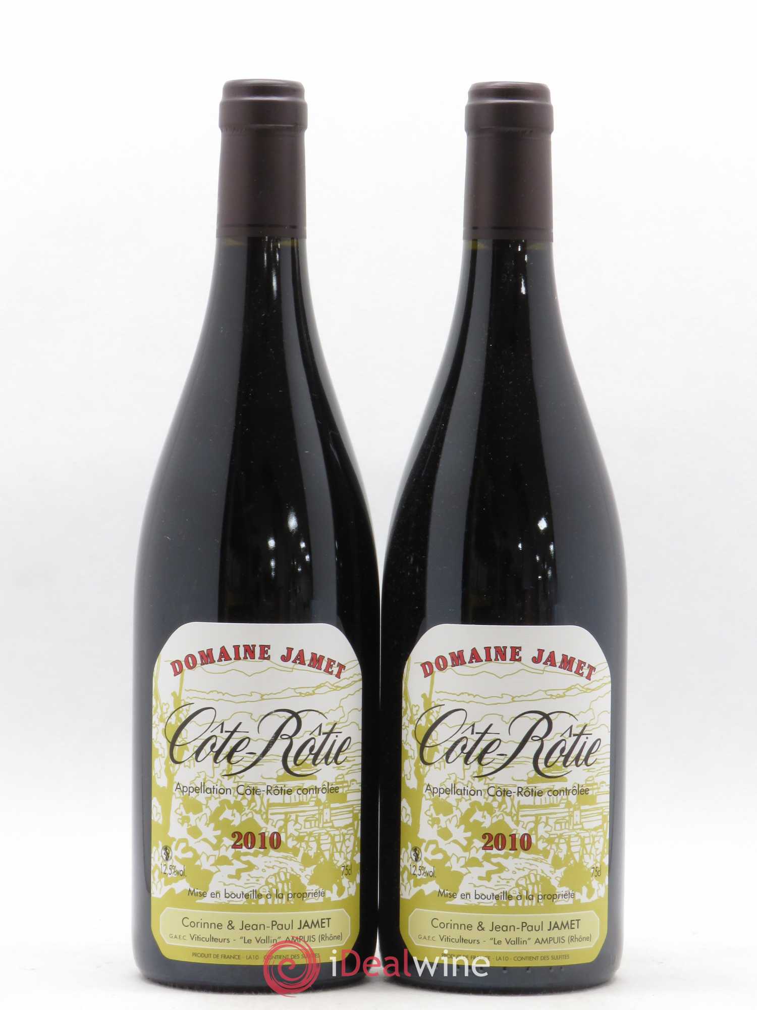 Côte-Rôtie Jamet (Domaine) 2010 - Lot de 2 bouteilles - 0