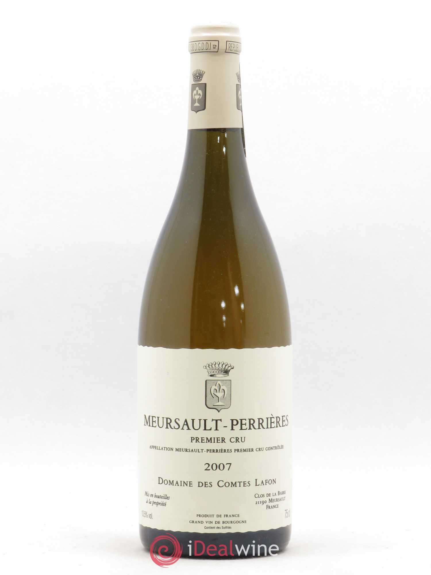 Meursault 1er Cru Perrières Comtes Lafon (Domaine des) 2007 - Lot de 1 bouteille - 0