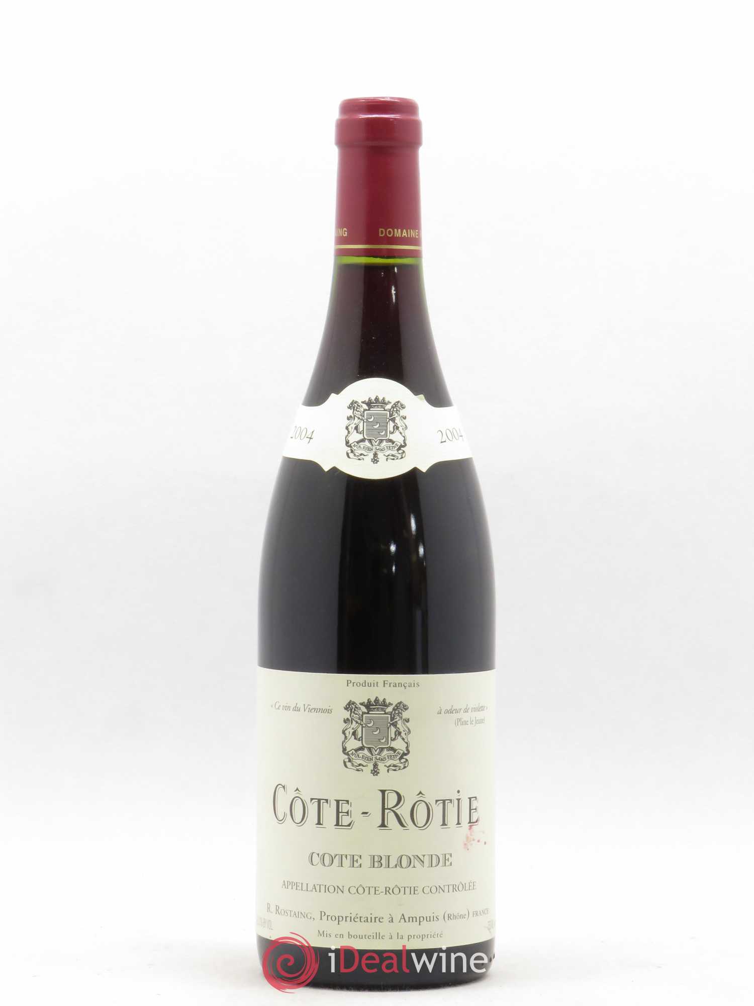 Côte-Rôtie Côte Blonde René Rostaing 2004 - Posten von 1 Flasche - 0