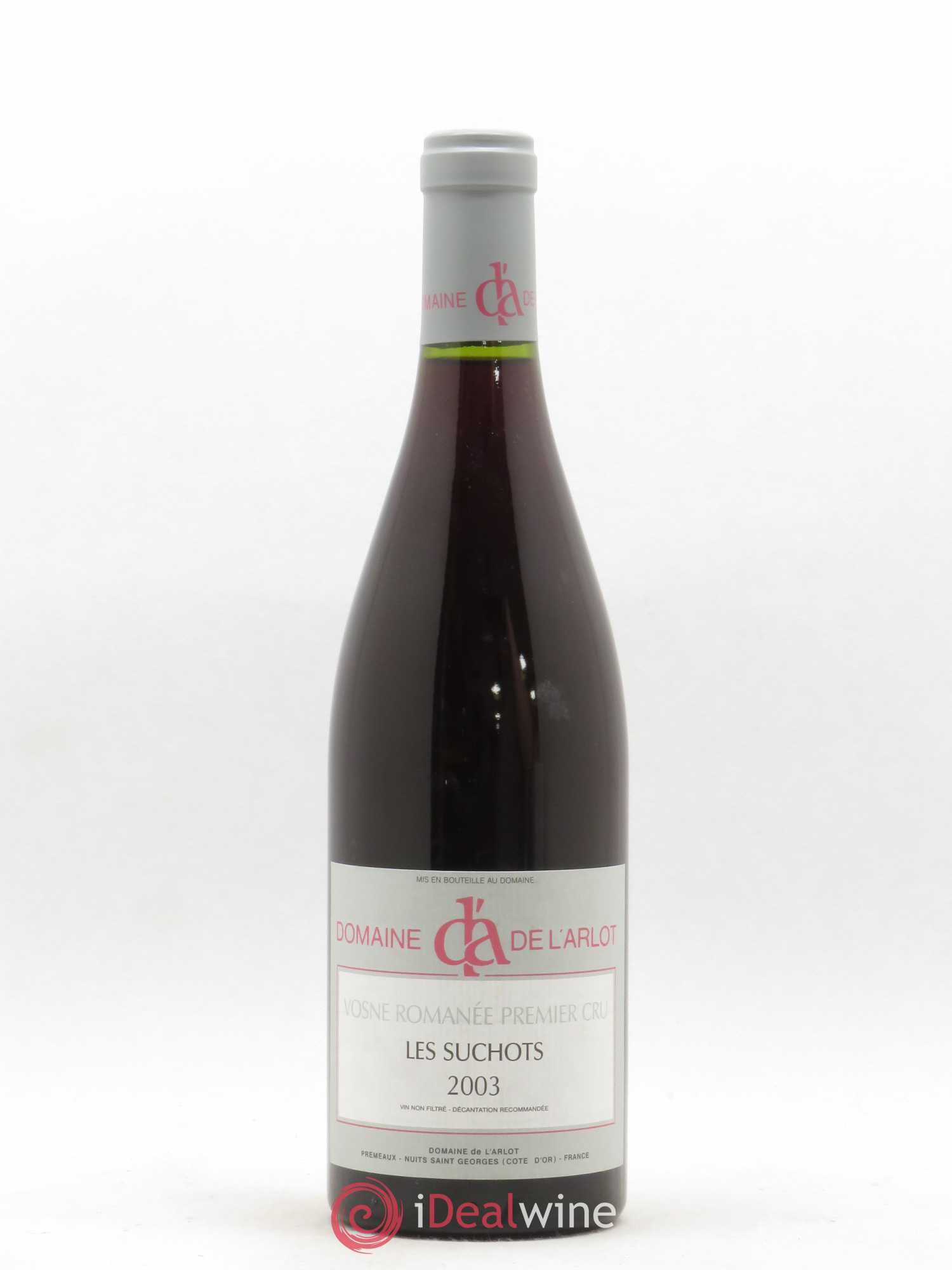 Vosne-Romanée 1er Cru Les Suchots Domaine de l'Arlot 2003 - Lot de 1 bouteille - 0