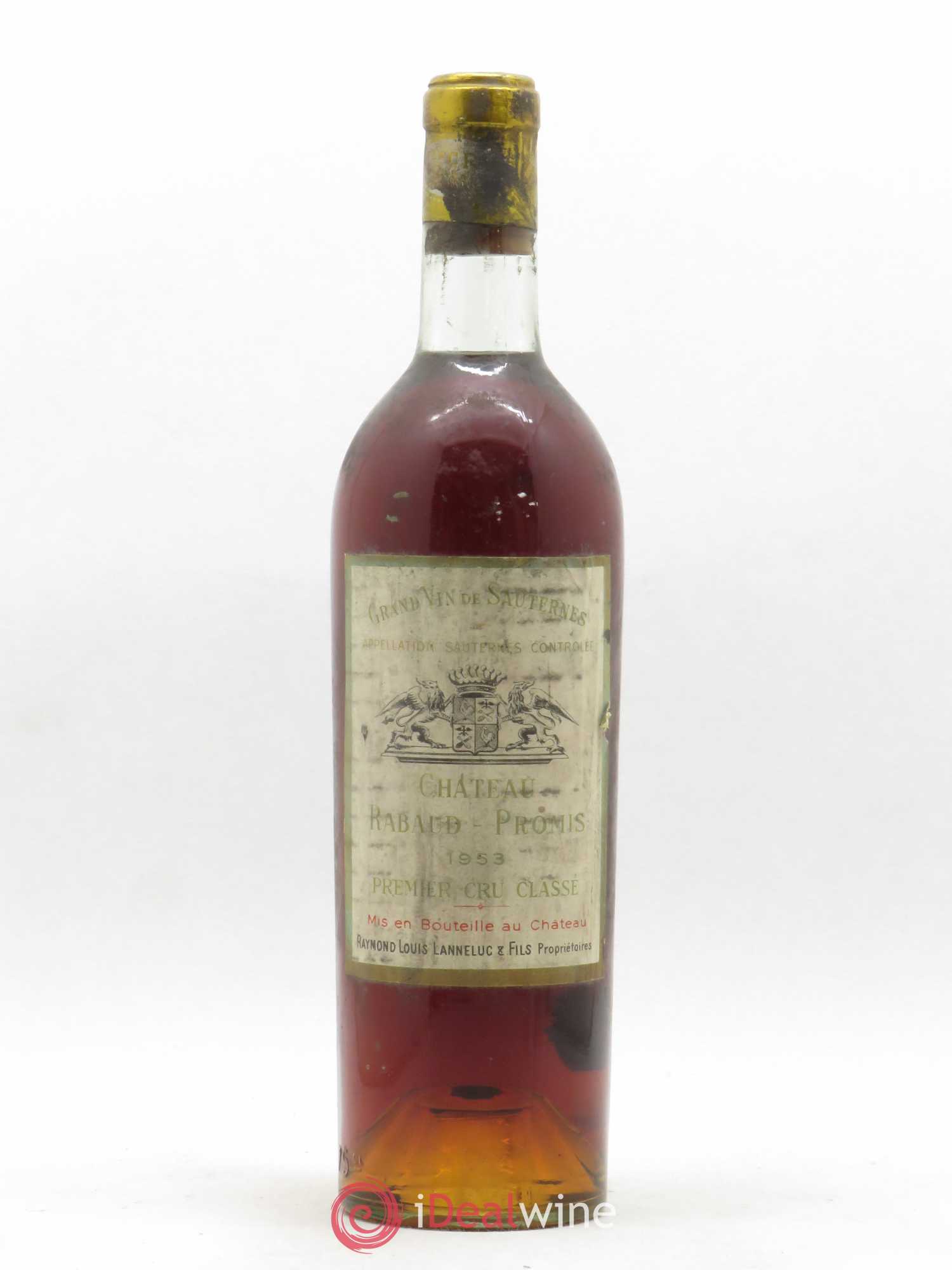 Château Rabaud Promis 1er Grand Cru Classé 1953 - Posten von 1 Flasche - 0