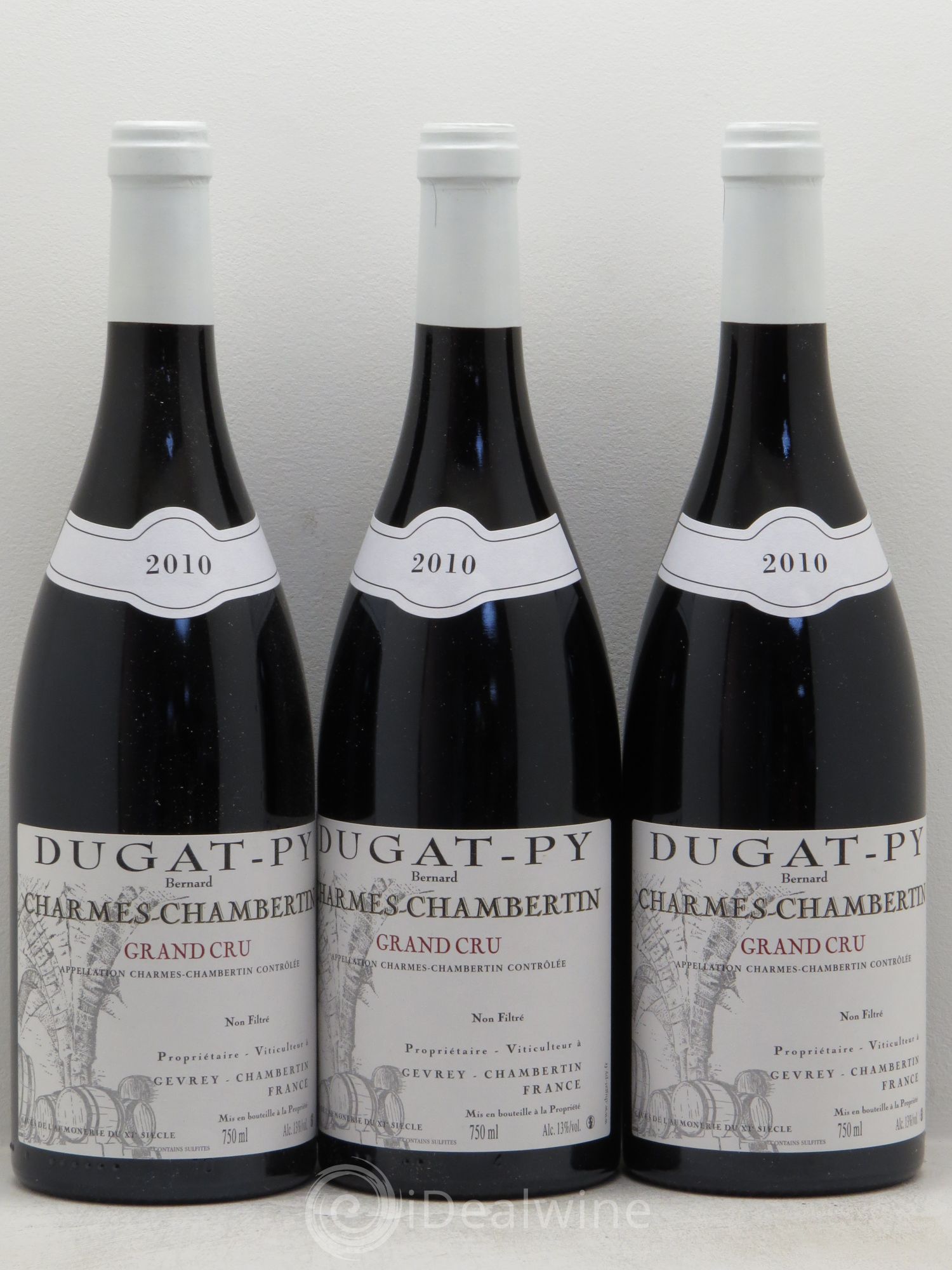 Charmes-Chambertin Grand Cru Dugat-Py 2010 - Lot de 3 bouteilles - 0