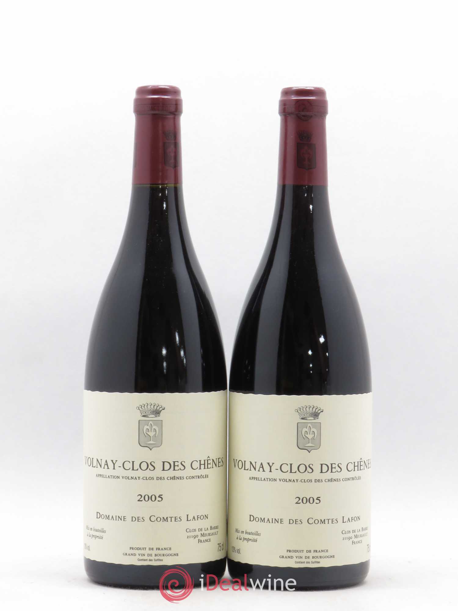 Volnay 1er Cru Clos des Chênes Comtes Lafon (Domaine des) 2005 - Lot de 2 bouteilles - 0