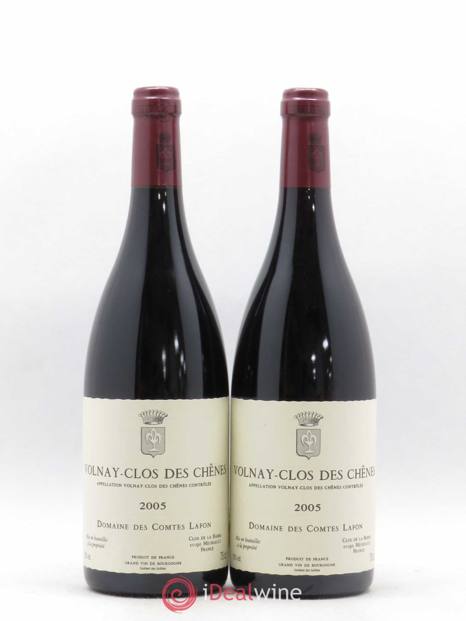 Volnay 1er Cru Clos des Chênes Comtes Lafon (Domaine des) 2005 - Lot de 2 bouteilles - 0