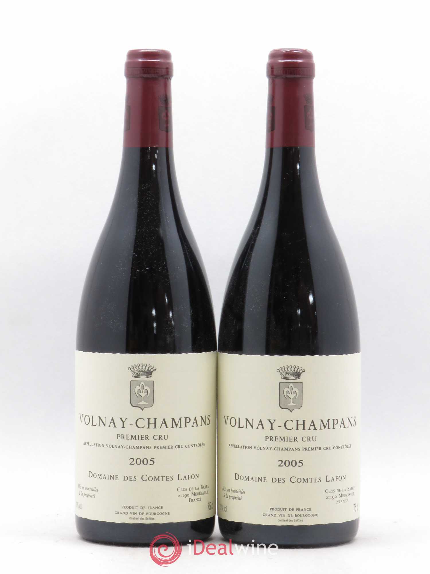 Volnay 1er Cru Champans Comtes Lafon (Domaine des) 2005 - Lot de 2 bouteilles - 0