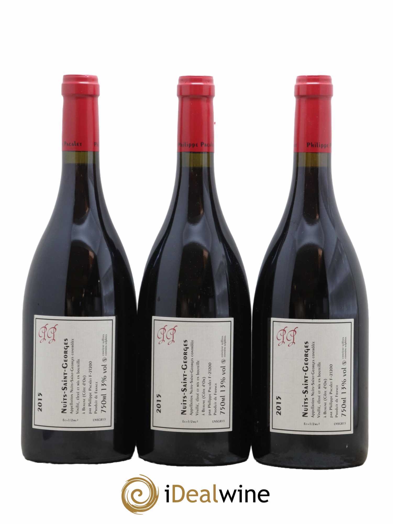 Nuits-Saint-Georges Philippe Pacalet 2015 - Lotto di 3 bottiglie - 1