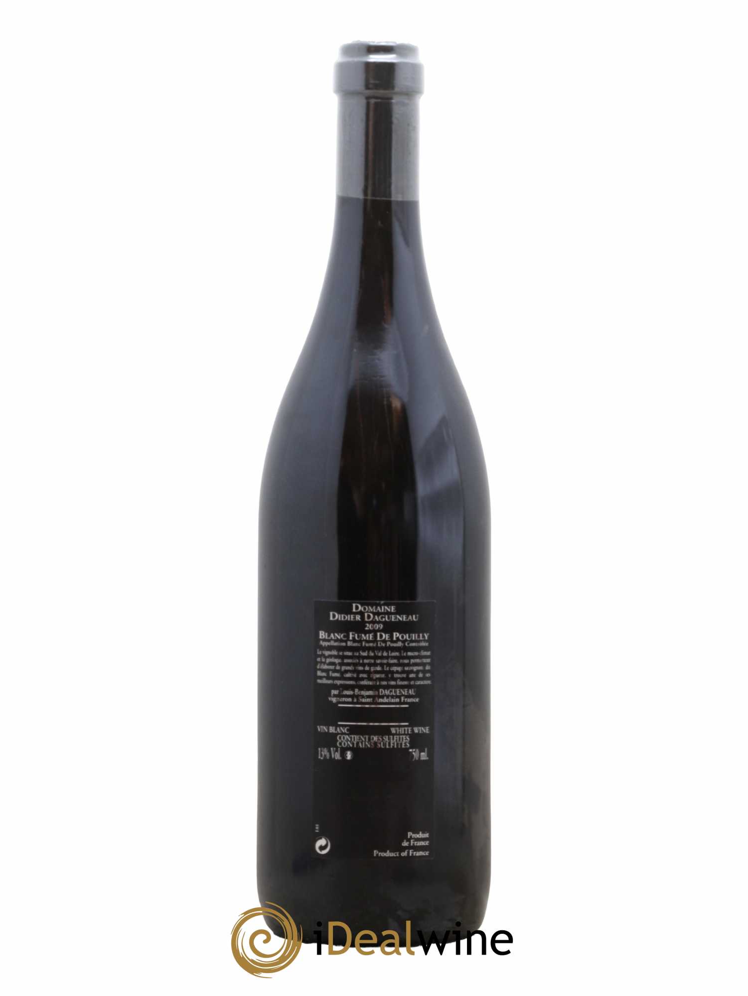 Vin de France (anciennement Pouilly-Fumé) Silex Dagueneau (Domaine Didier - Louis-Benjamin) 2009 - Lot de 1 bouteille - 1