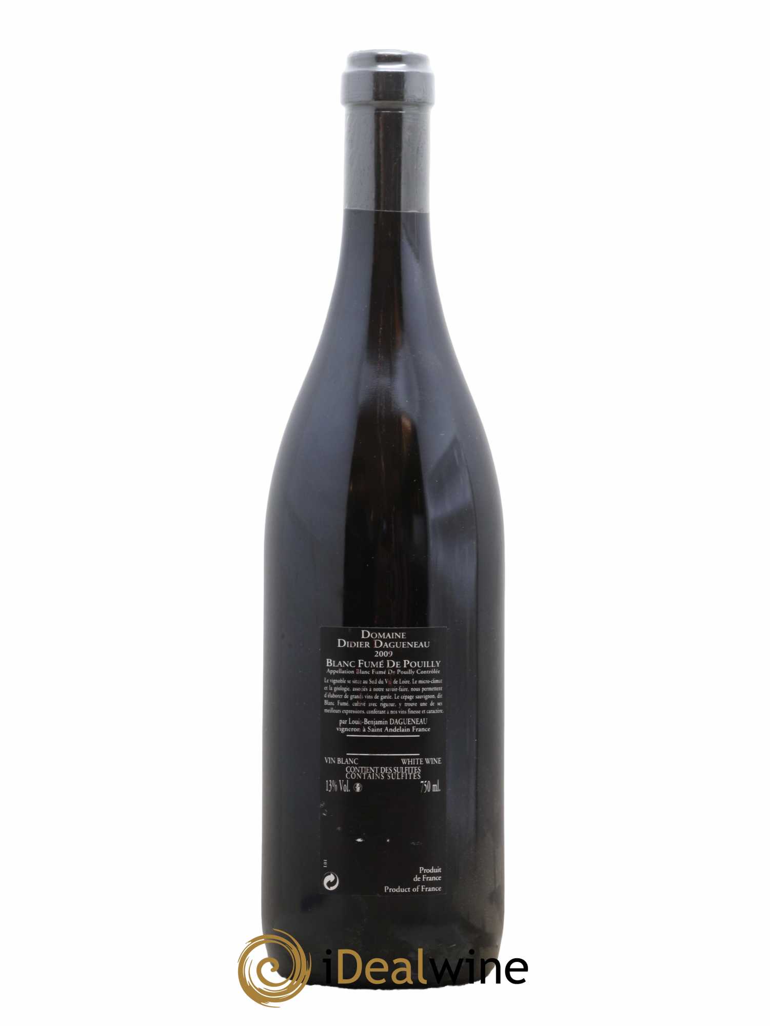 Vin de France (anciennement Pouilly-Fumé) Silex Dagueneau (Domaine Didier - Louis-Benjamin) 2009 - Lot de 1 bouteille - 1