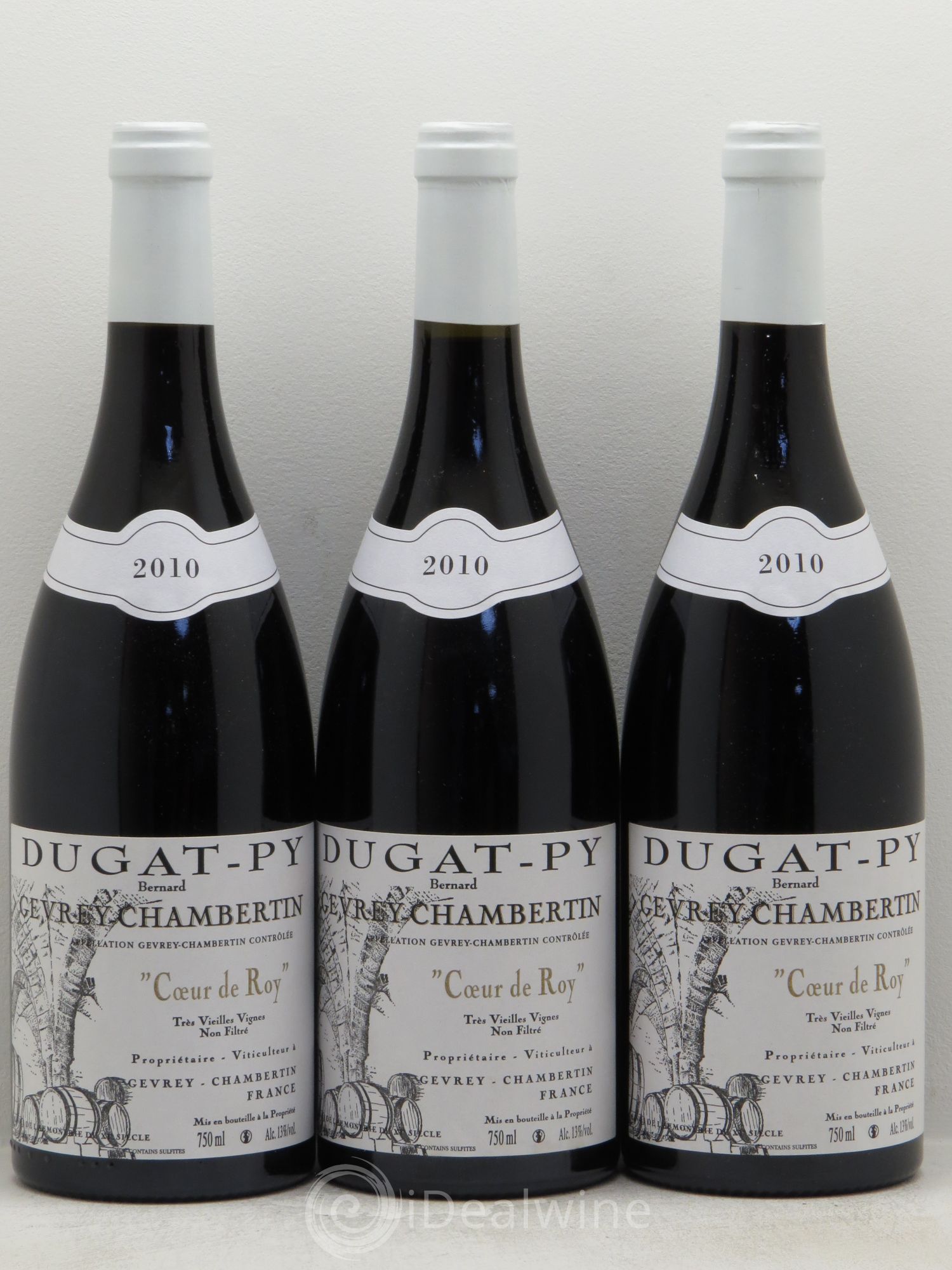Gevrey-Chambertin Coeur de Roy Très Vieilles Vignes Dugat-Py 2010 - Lot de 3 bouteilles - 0