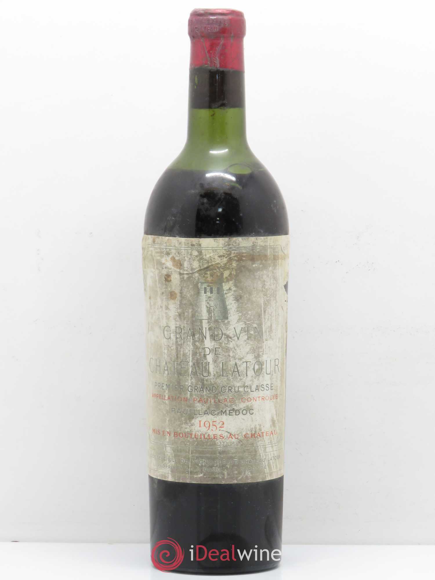 Château Latour 1er Grand Cru Classé 1952 - Lot de 1 bouteille - 0