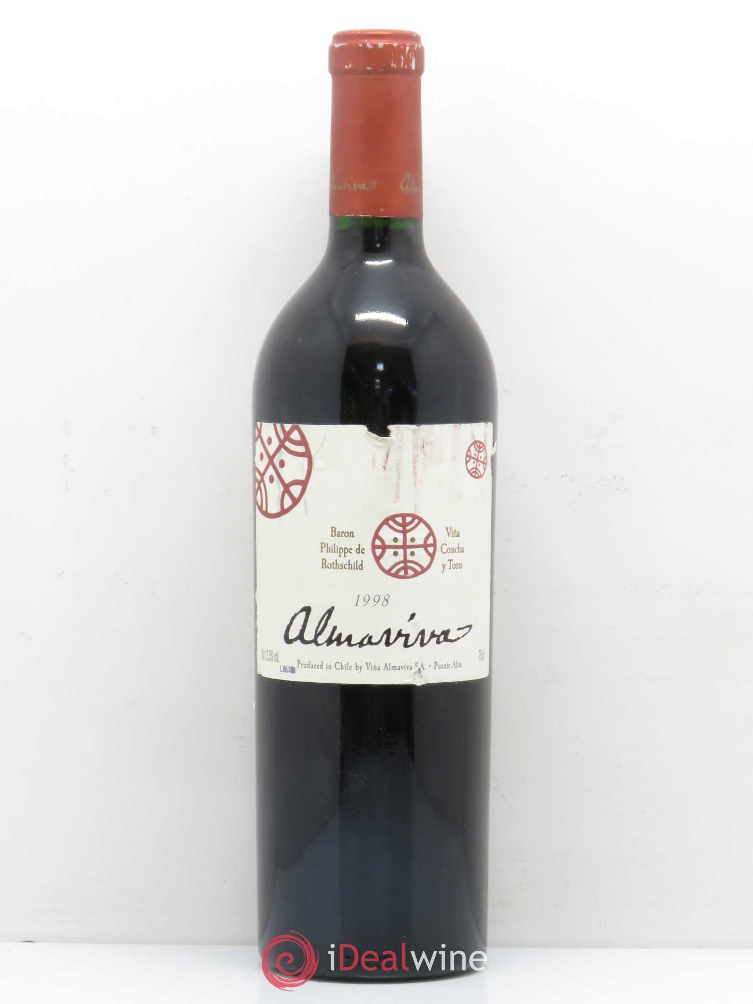 Chili Almaviva Baron P. de Rothschild Concha y Toro 1998 - Lot de 1 bouteille - 0