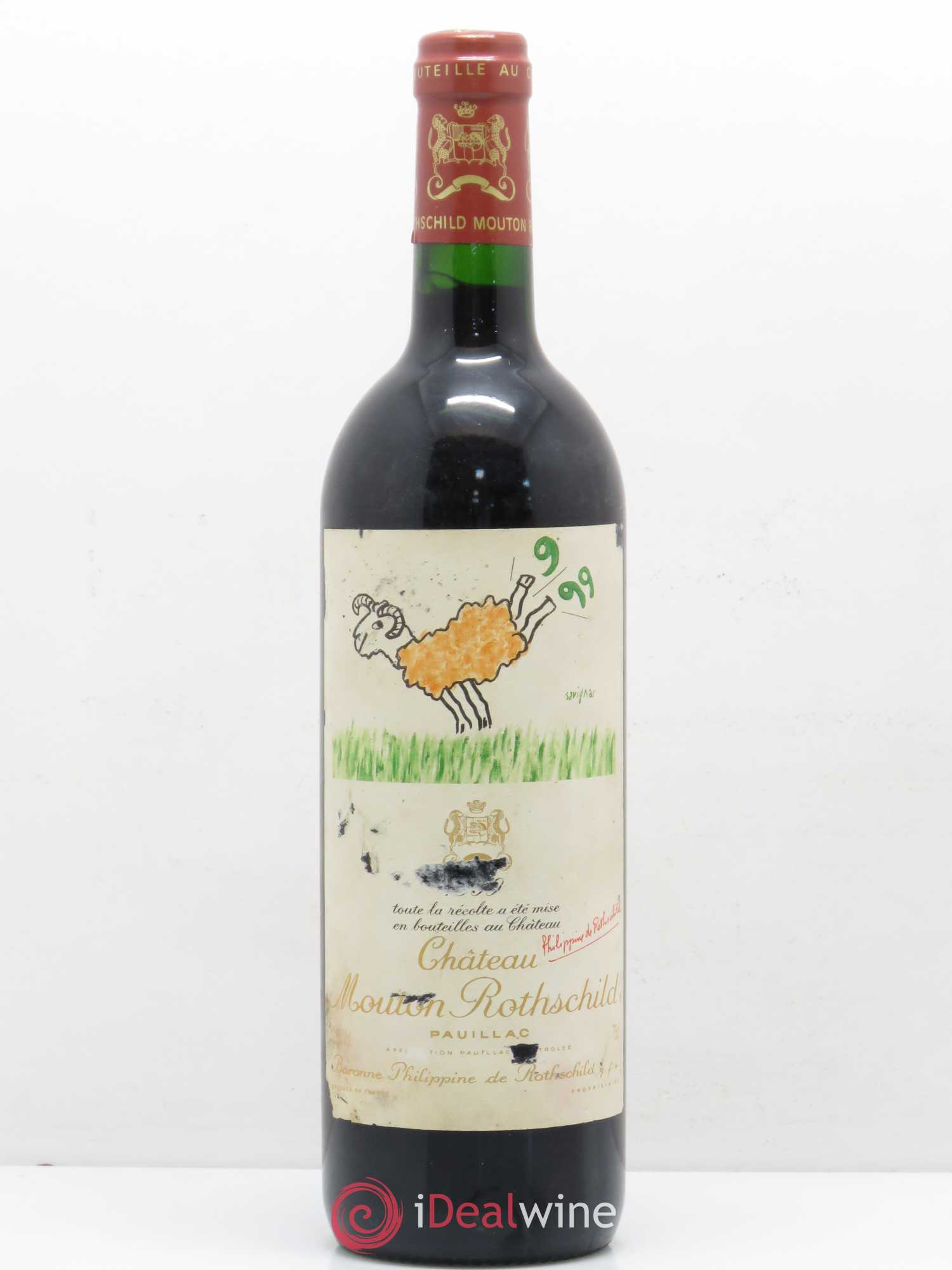 Château Mouton Rothschild 1er Grand Cru Classé 1999 - Lot de 1 bouteille - 0