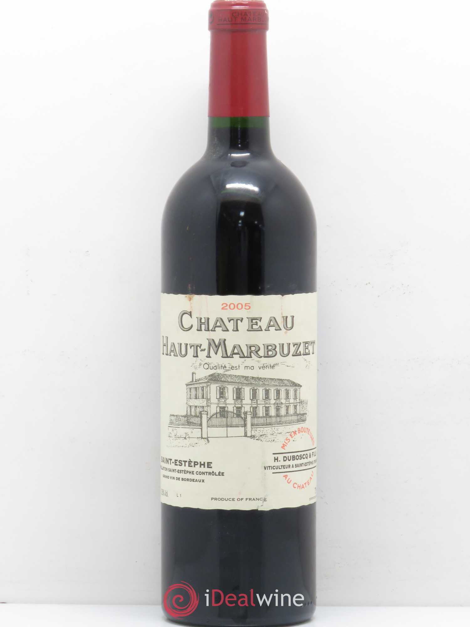 Château Haut Marbuzet 2005 - Lot de 1 bouteille - 0