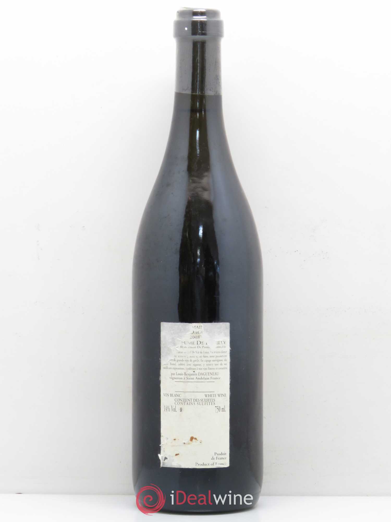 Vin de France (anciennement Pouilly-Fumé) Buisson Renard Dagueneau (Domaine Didier - Louis-Benjamin) 2008 - Lot de 1 bouteille - 1