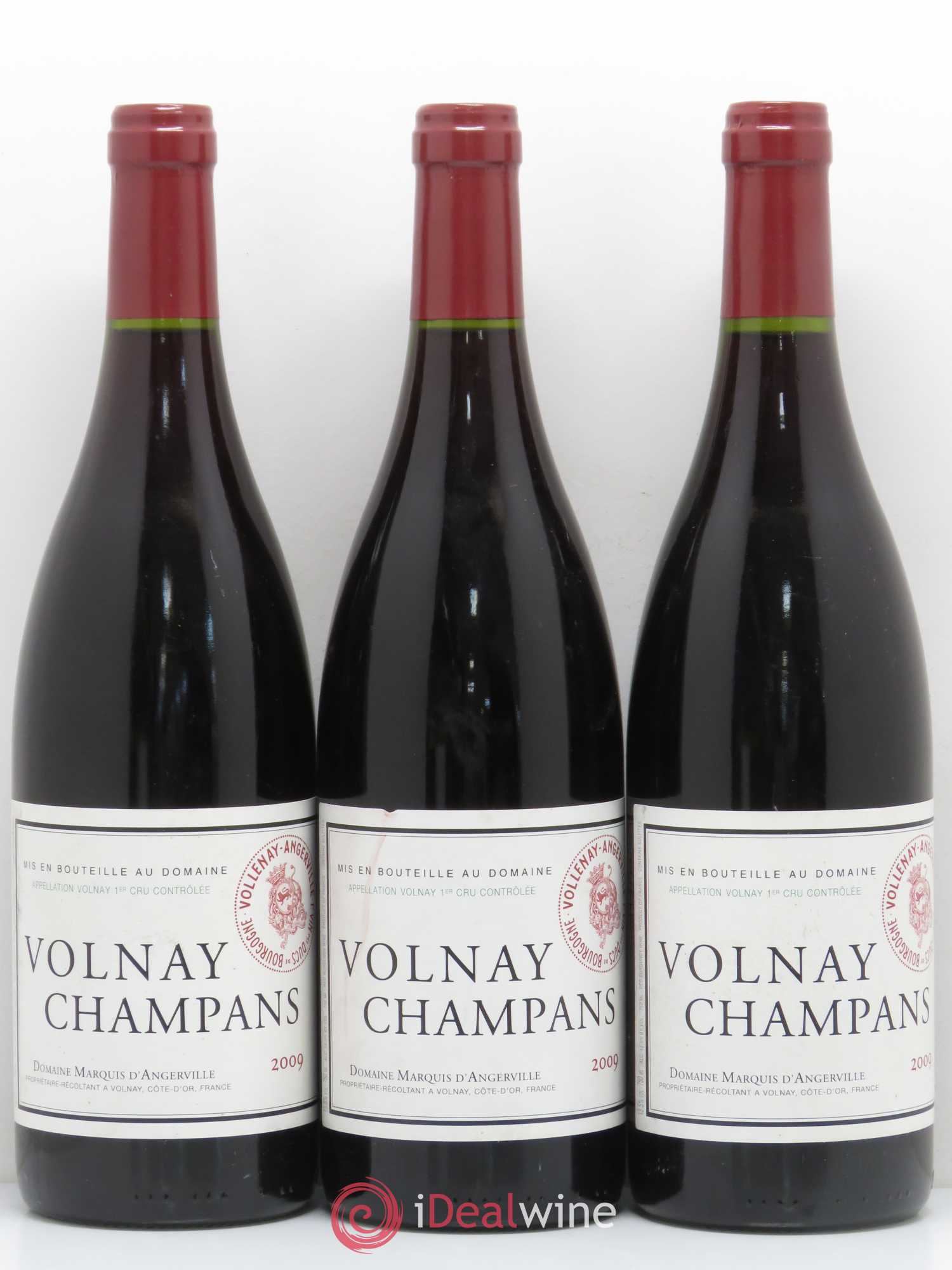 Volnay 1er Cru Champans Marquis d'Angerville (Domaine) 2009 - Lot de 3 bouteilles - 0