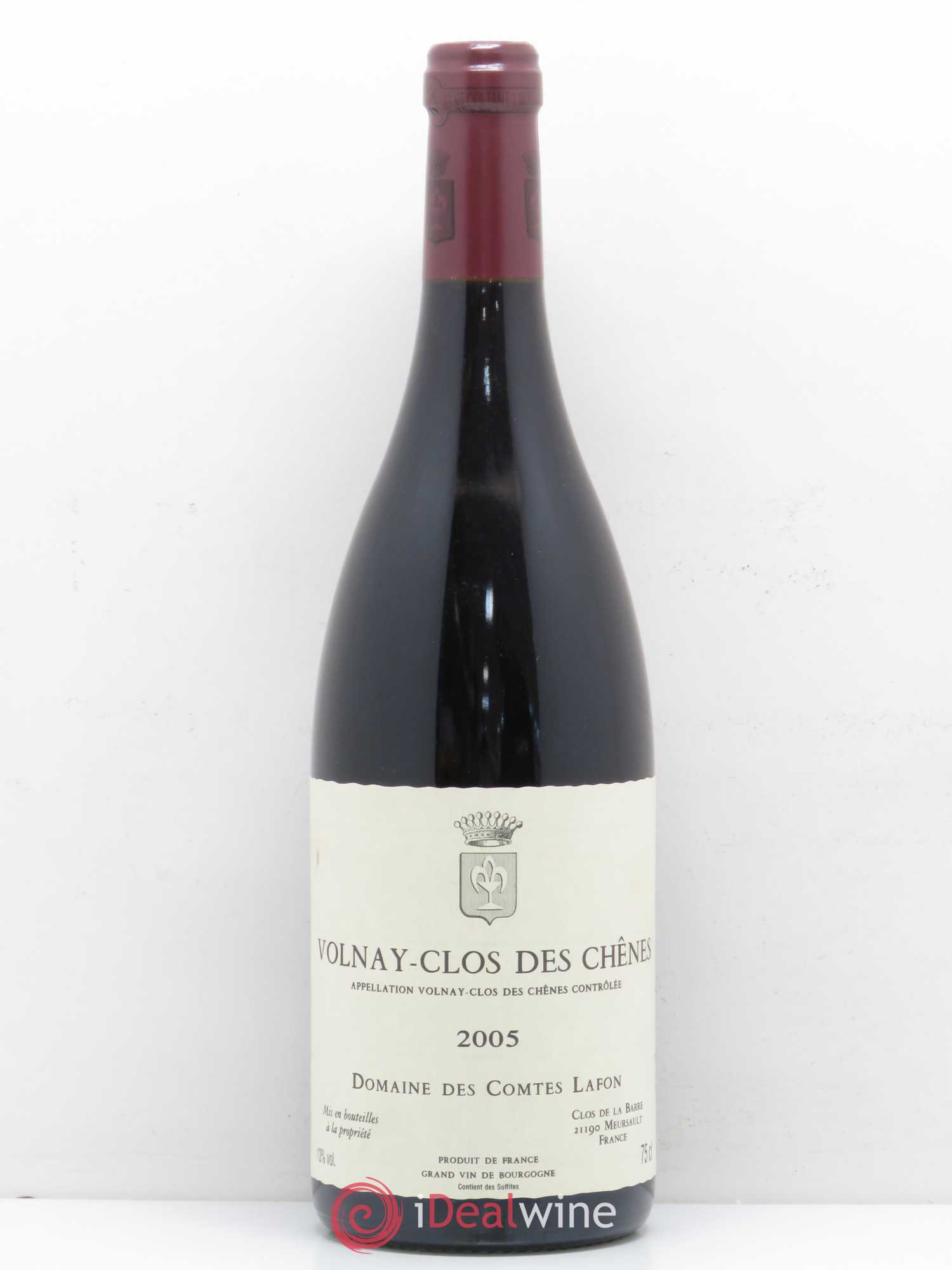 Volnay 1er Cru Clos des Chênes Comtes Lafon (Domaine des) 2005 - Lot de 1 bouteille - 0