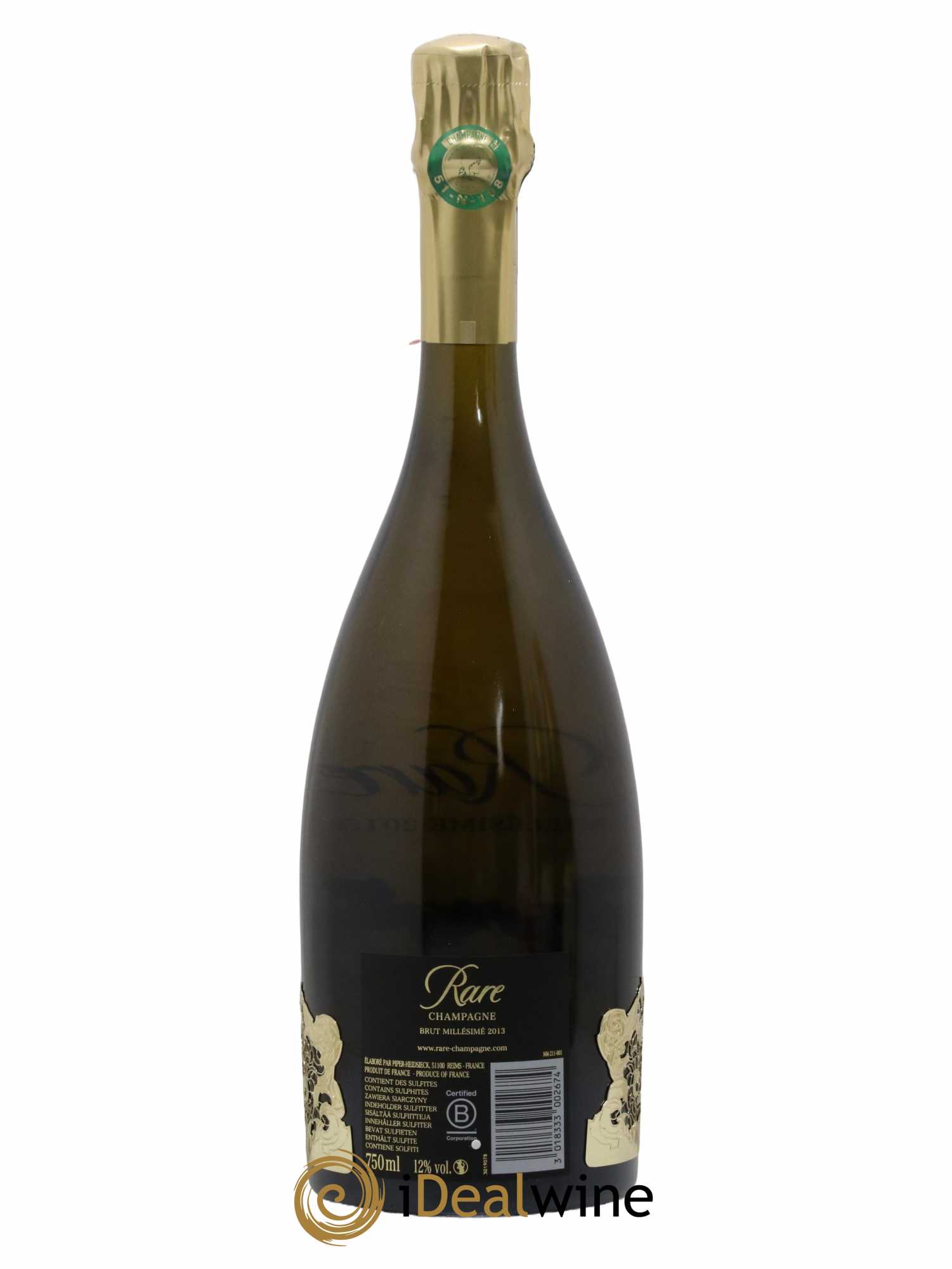 Rare Piper Heidsieck 2013 - Lot de 1 bouteille - 1
