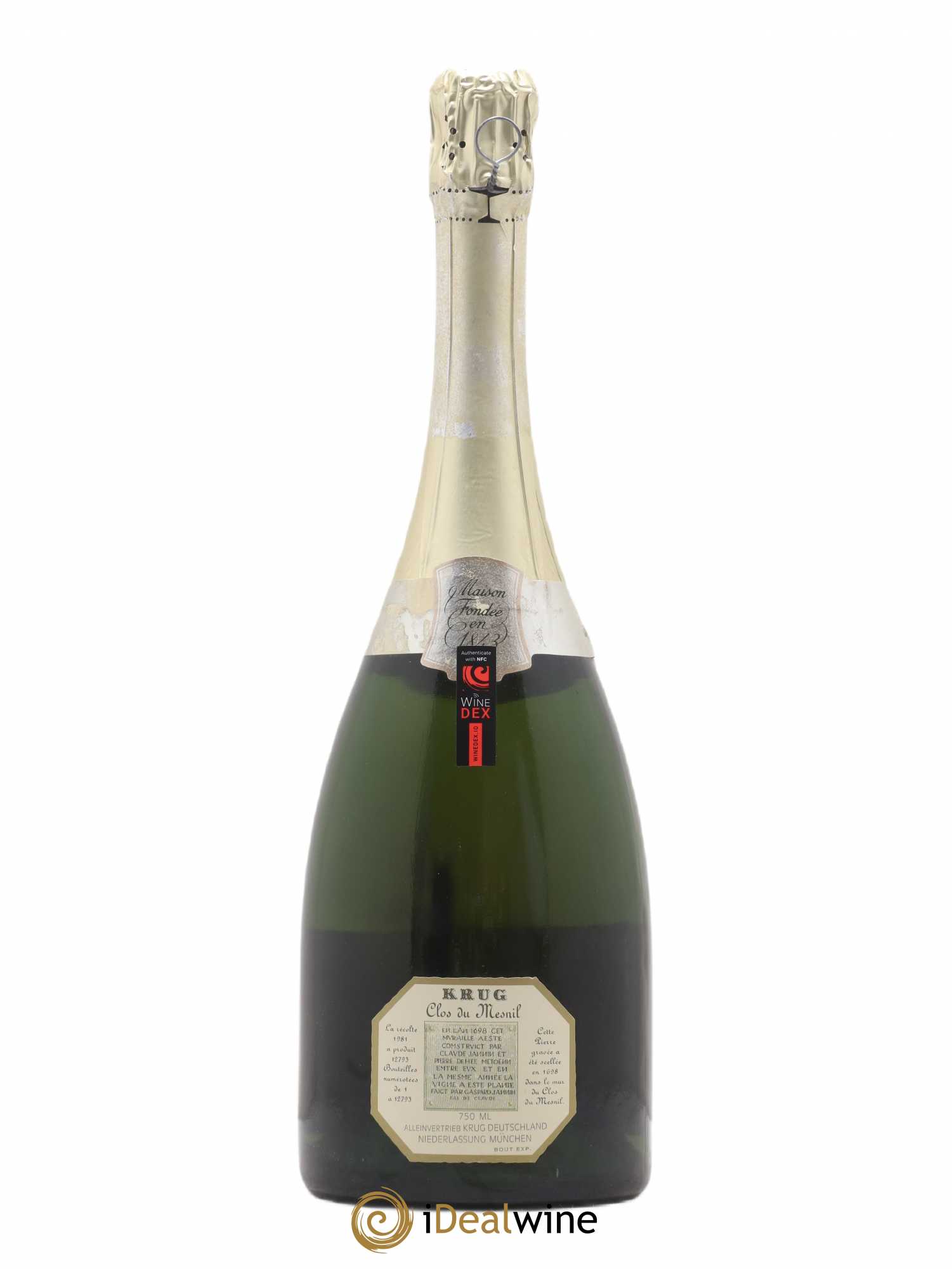 Clos du Mesnil Krug 1981 - Lot de 1 bouteille - 1