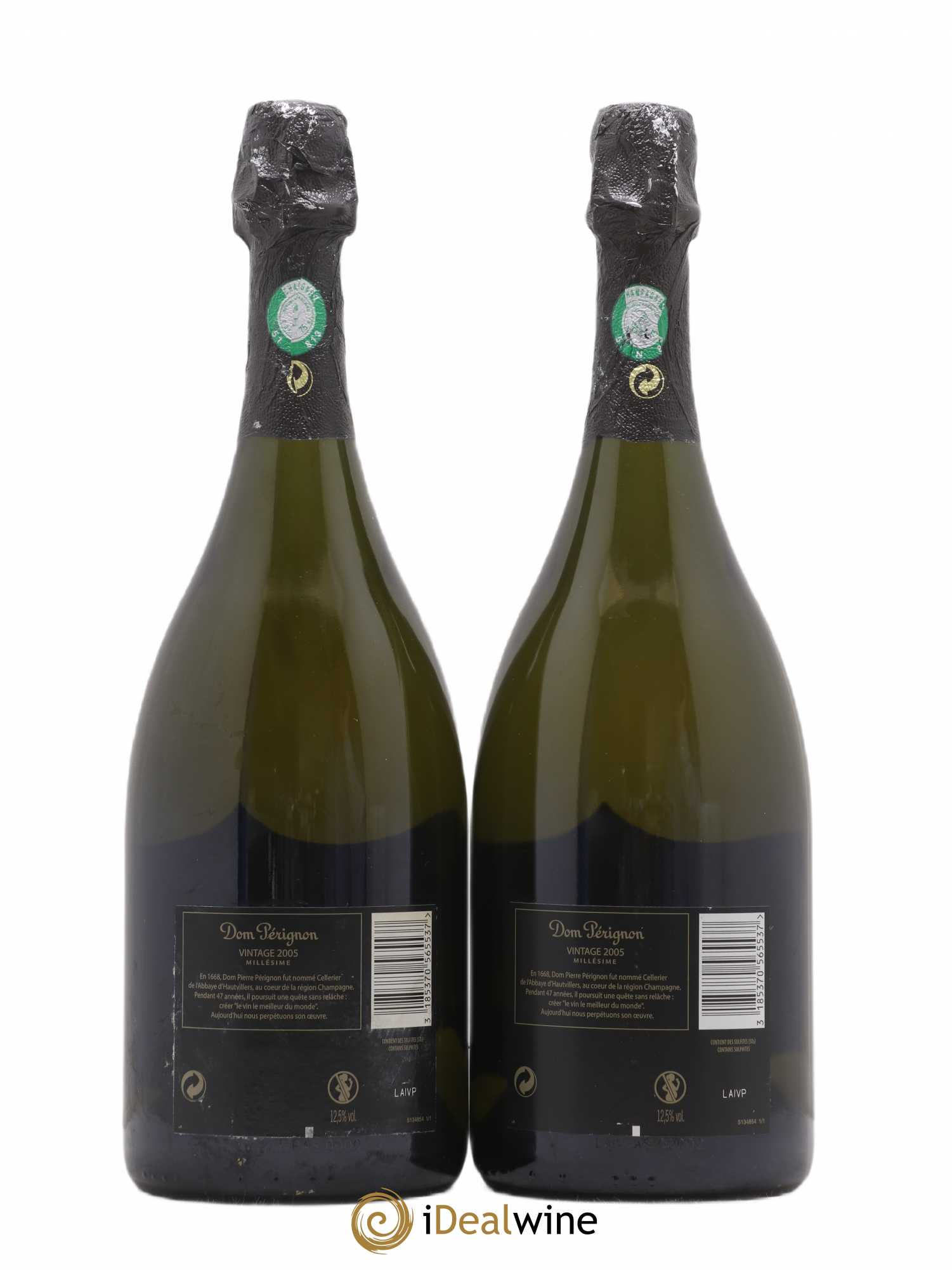 Brut Dom Pérignon 2005 - Lot de 2 bouteilles - 1