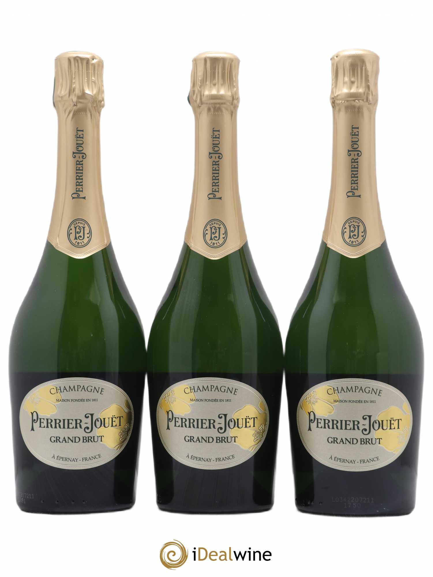 Grand Brut Perrier-Jouët - Lot de 3 bouteilles - 0