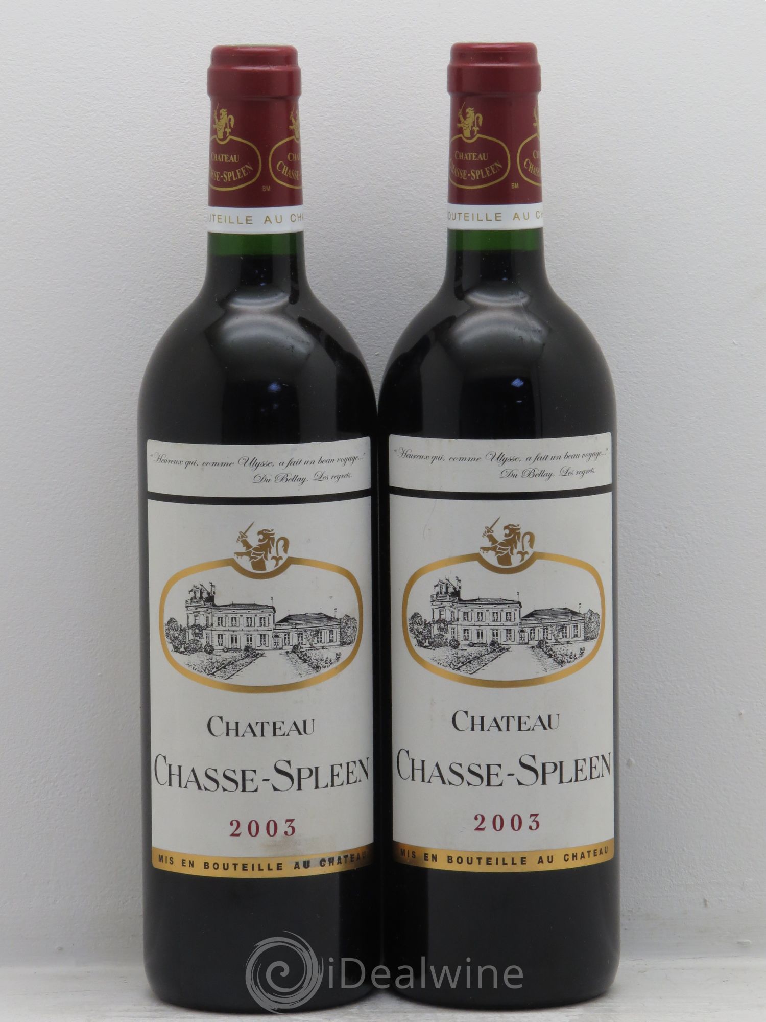 Château Chasse Spleen 2003 - Lot de 2 bouteilles - 0