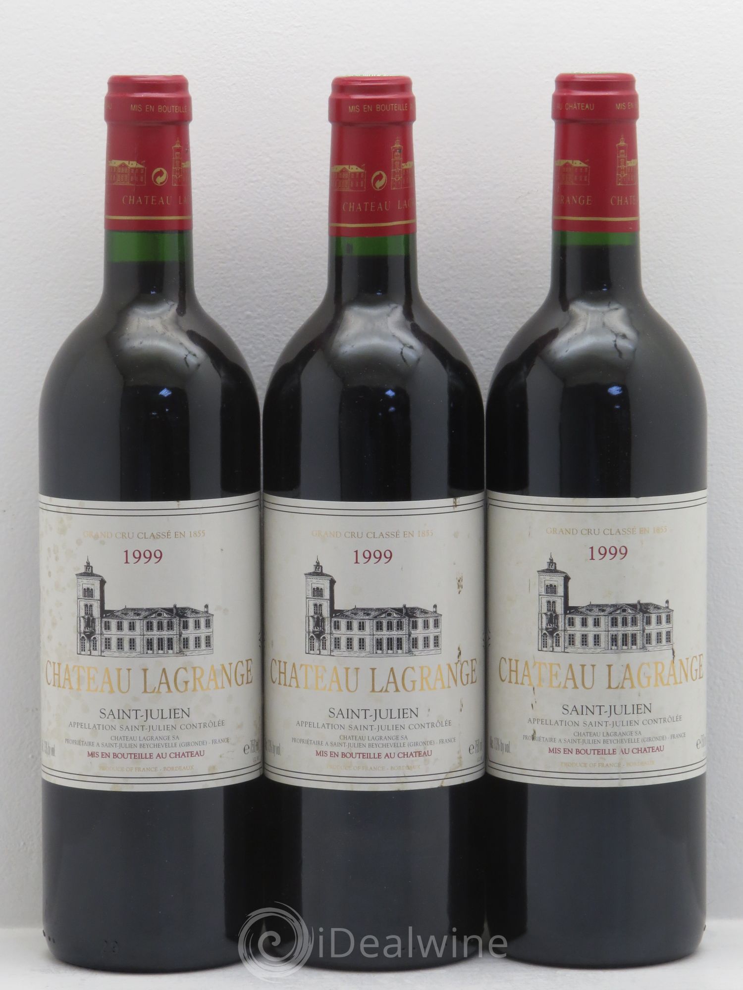 Château Lagrange 3ème Grand Cru Classé 1999 - Lot de 3 bouteilles - 0