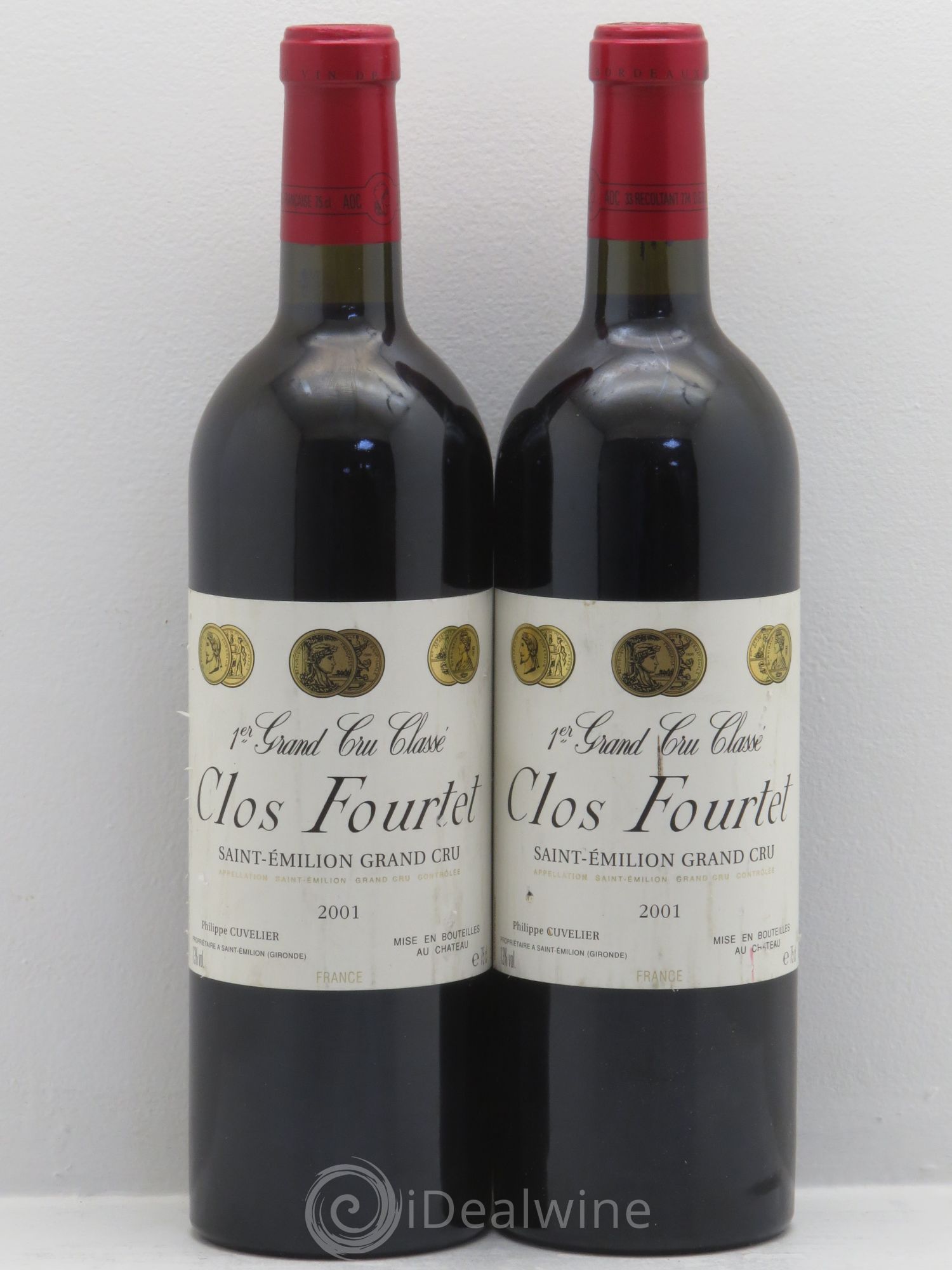 Clos Fourtet 1er Grand Cru Classé B 2001 - Lot de 2 bouteilles - 0