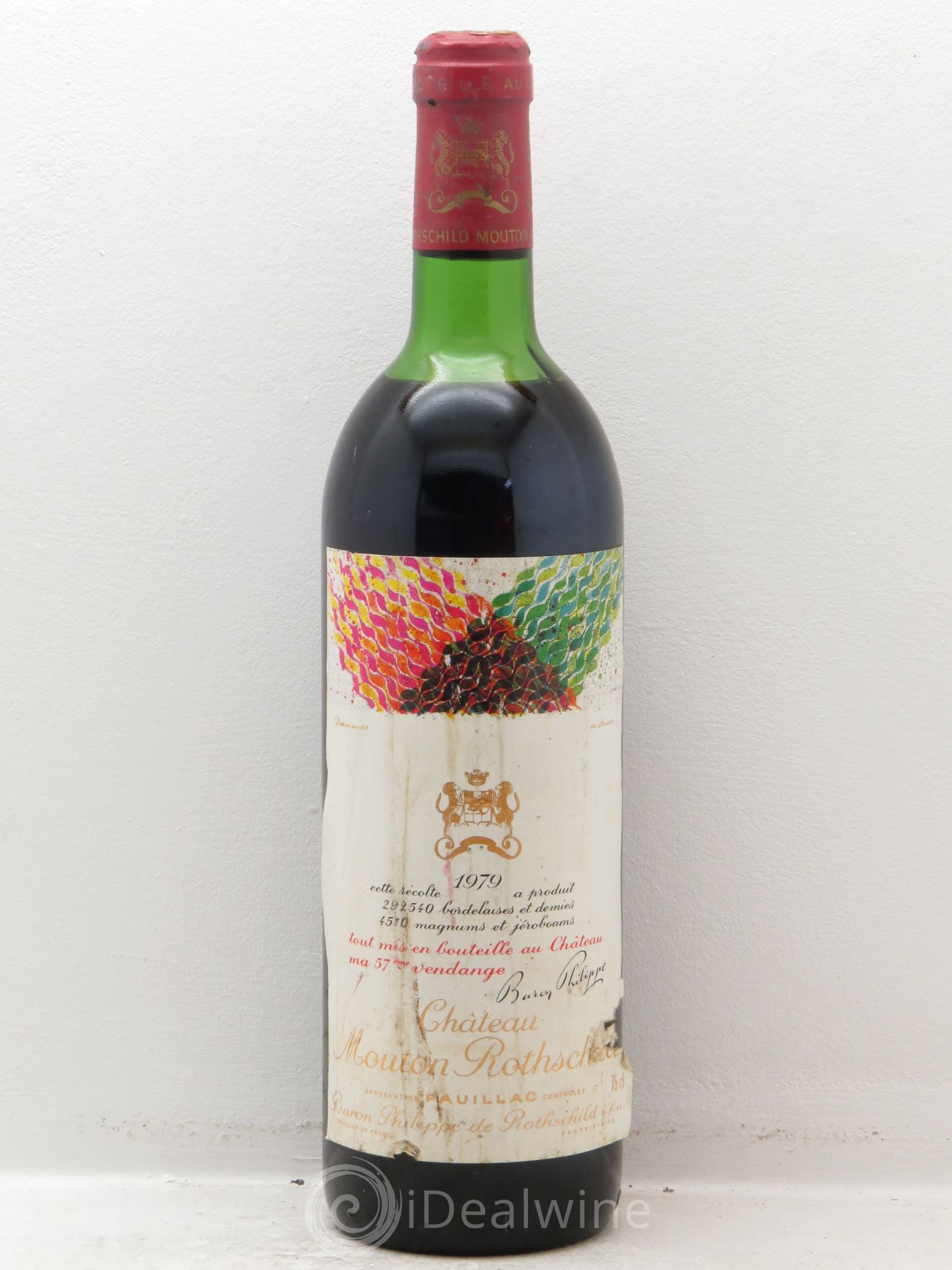 Château Mouton Rothschild 1er Grand Cru Classé 1979 - Lot de 1 bouteille - 0
