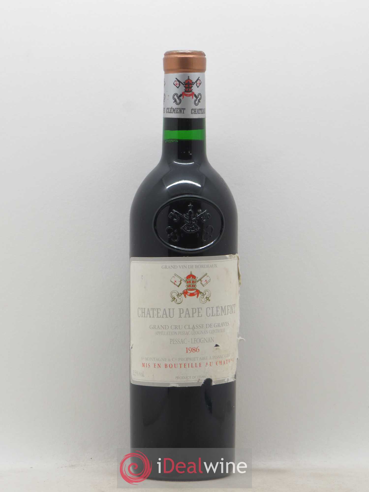 Château Pape Clément Cru Classé de Graves 1986 - Lot de 1 bouteille - 0