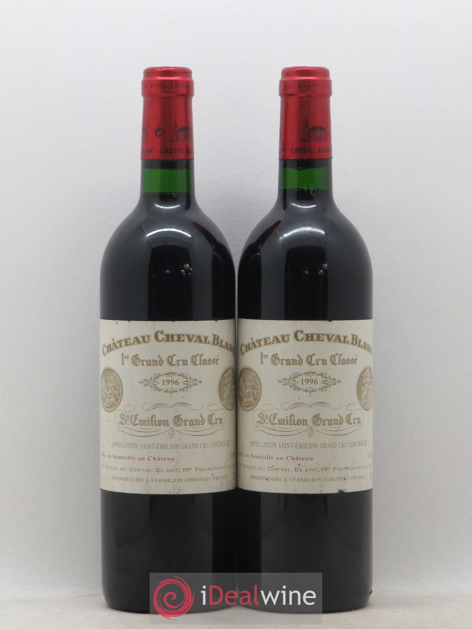 Château Cheval Blanc 1er Grand Cru Classé A 1996 - Lot de 2 bouteilles - 0
